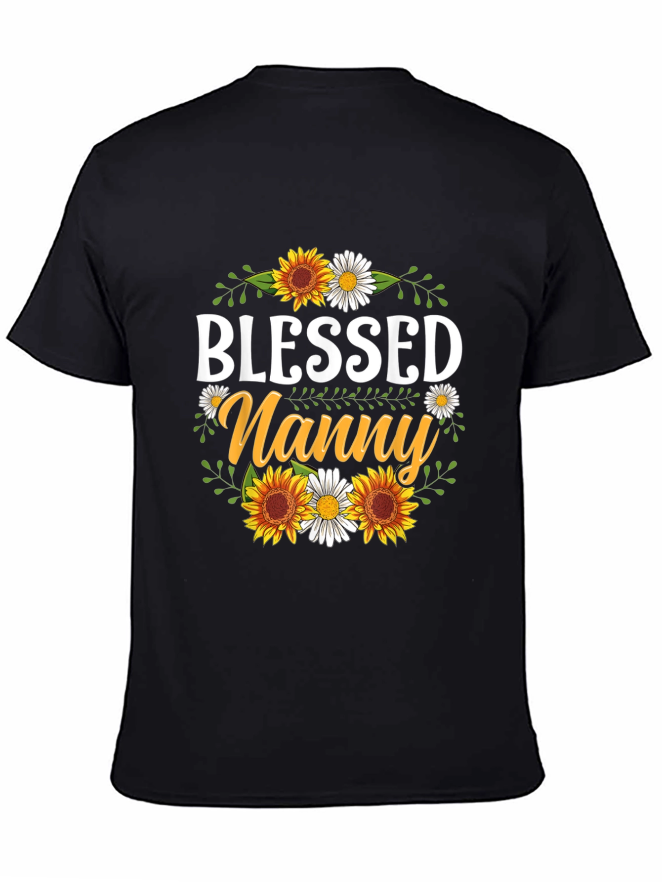 Camiseta Blessed Nanny con Girasoles