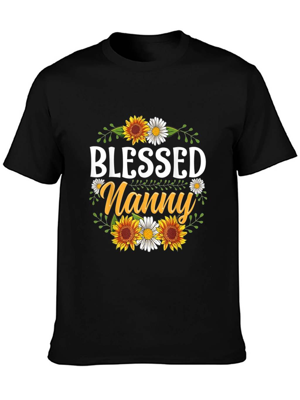 Camiseta Blessed Nanny con Girasoles