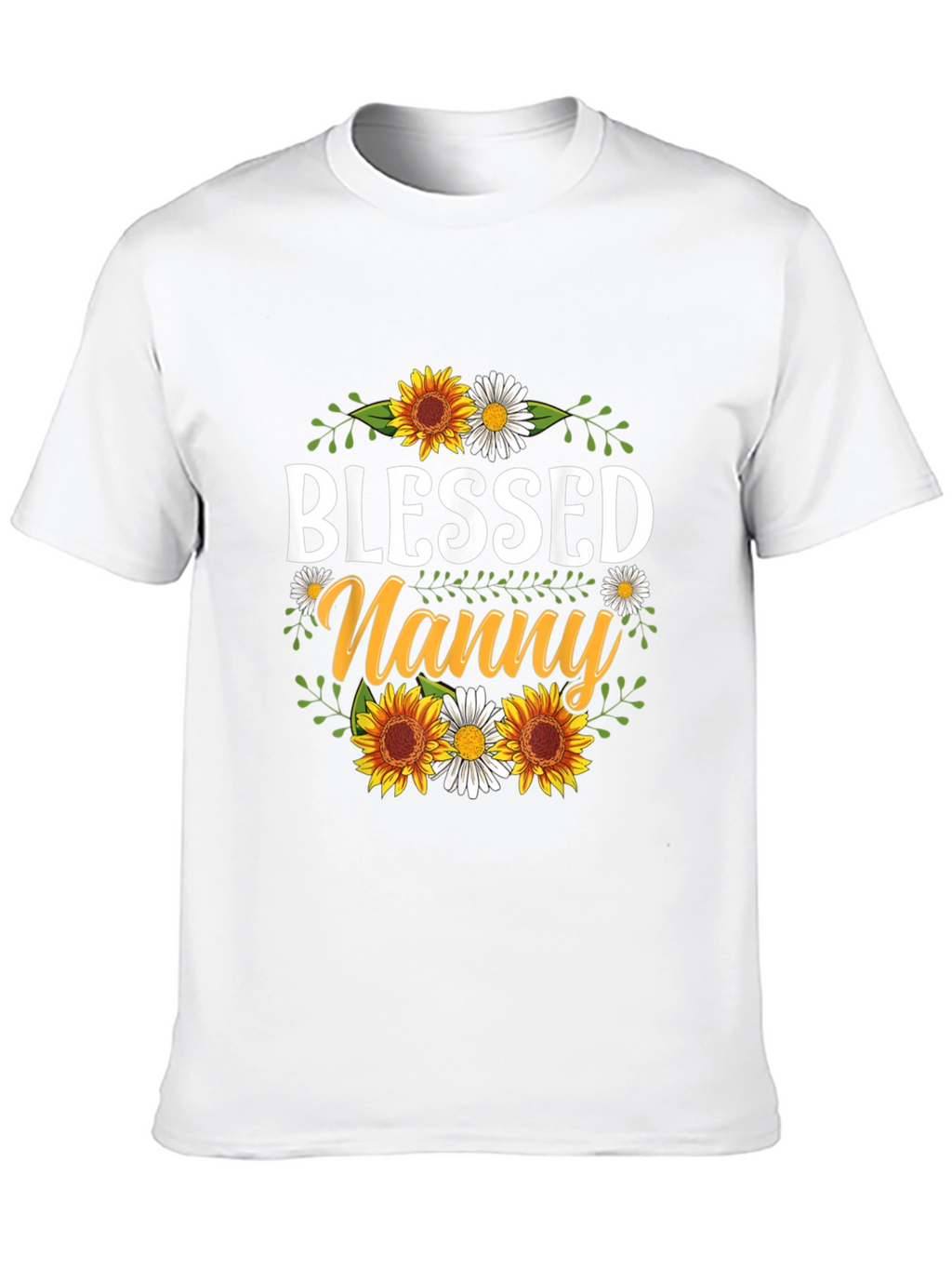 Camiseta Blessed Nanny con Girasoles