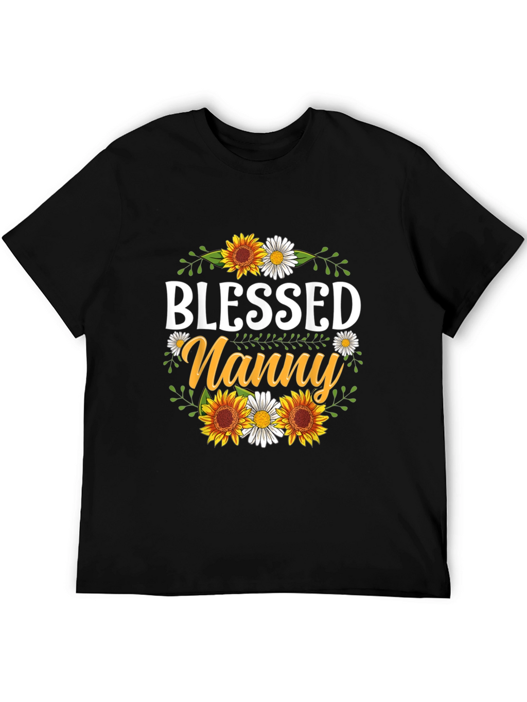Camiseta Blessed Nanny con Girasoles