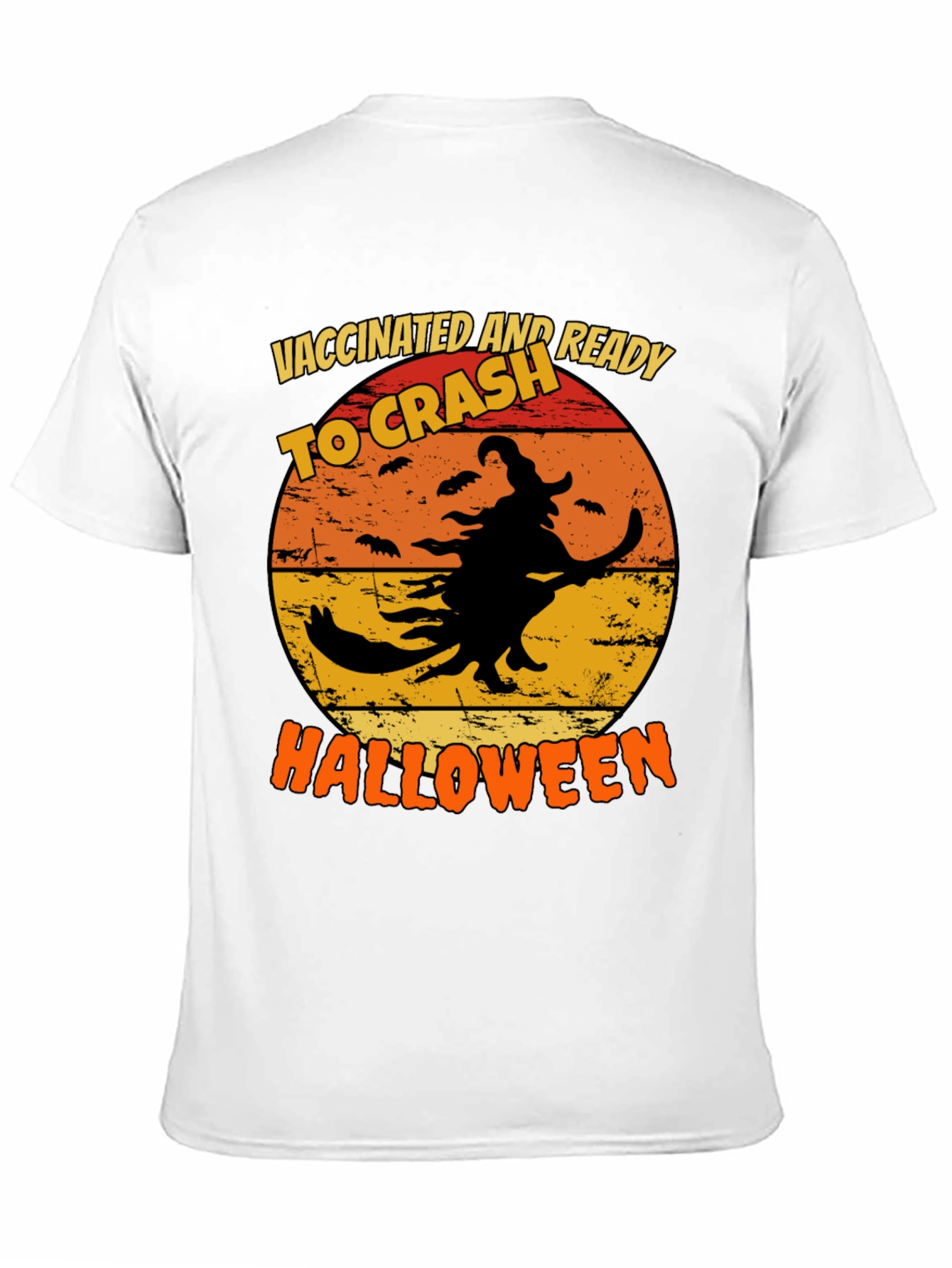 Camiseta Halloween Vacunada Lista Para La Fiesta