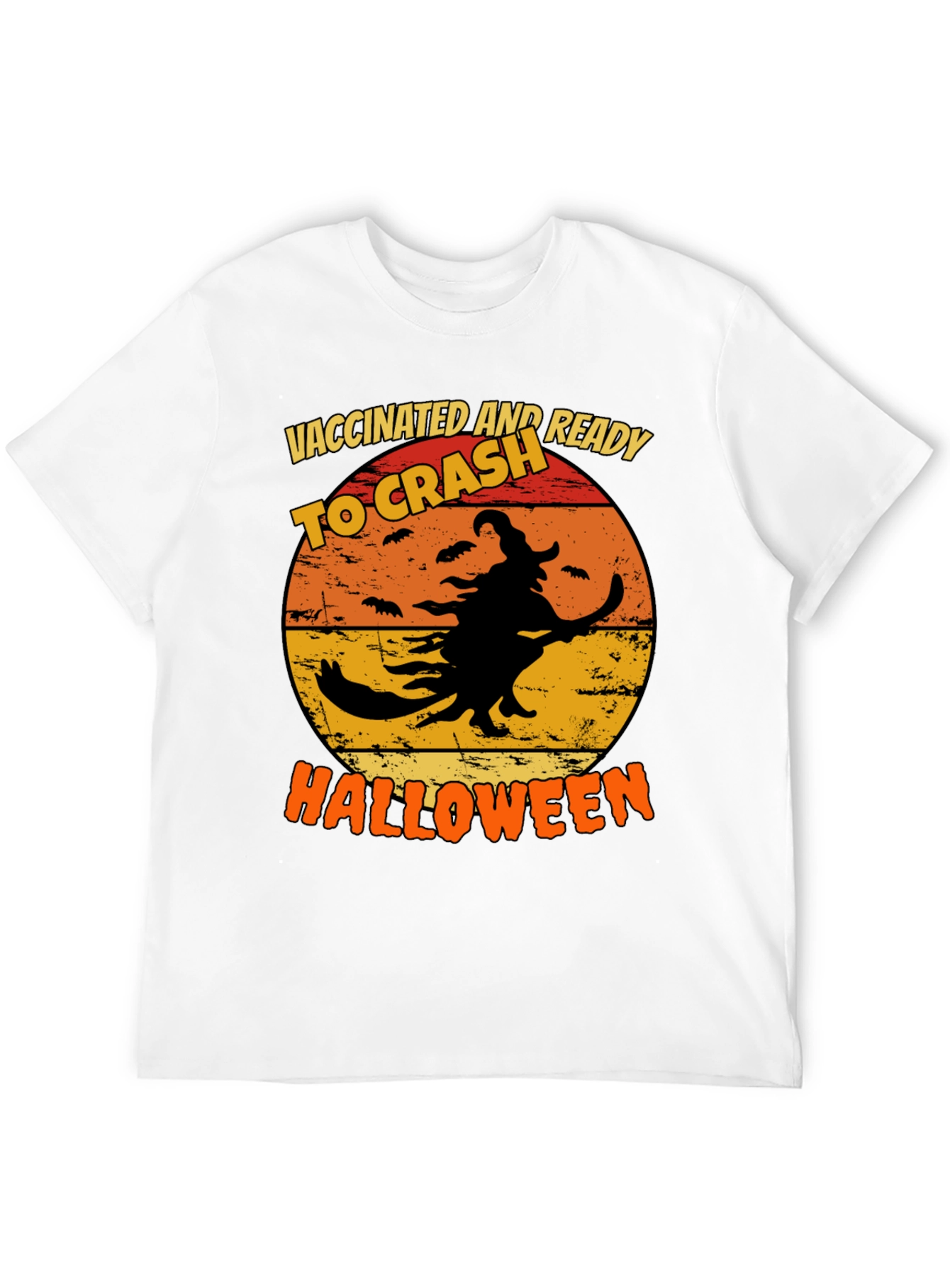 Camiseta Halloween Vacunada Lista Para La Fiesta