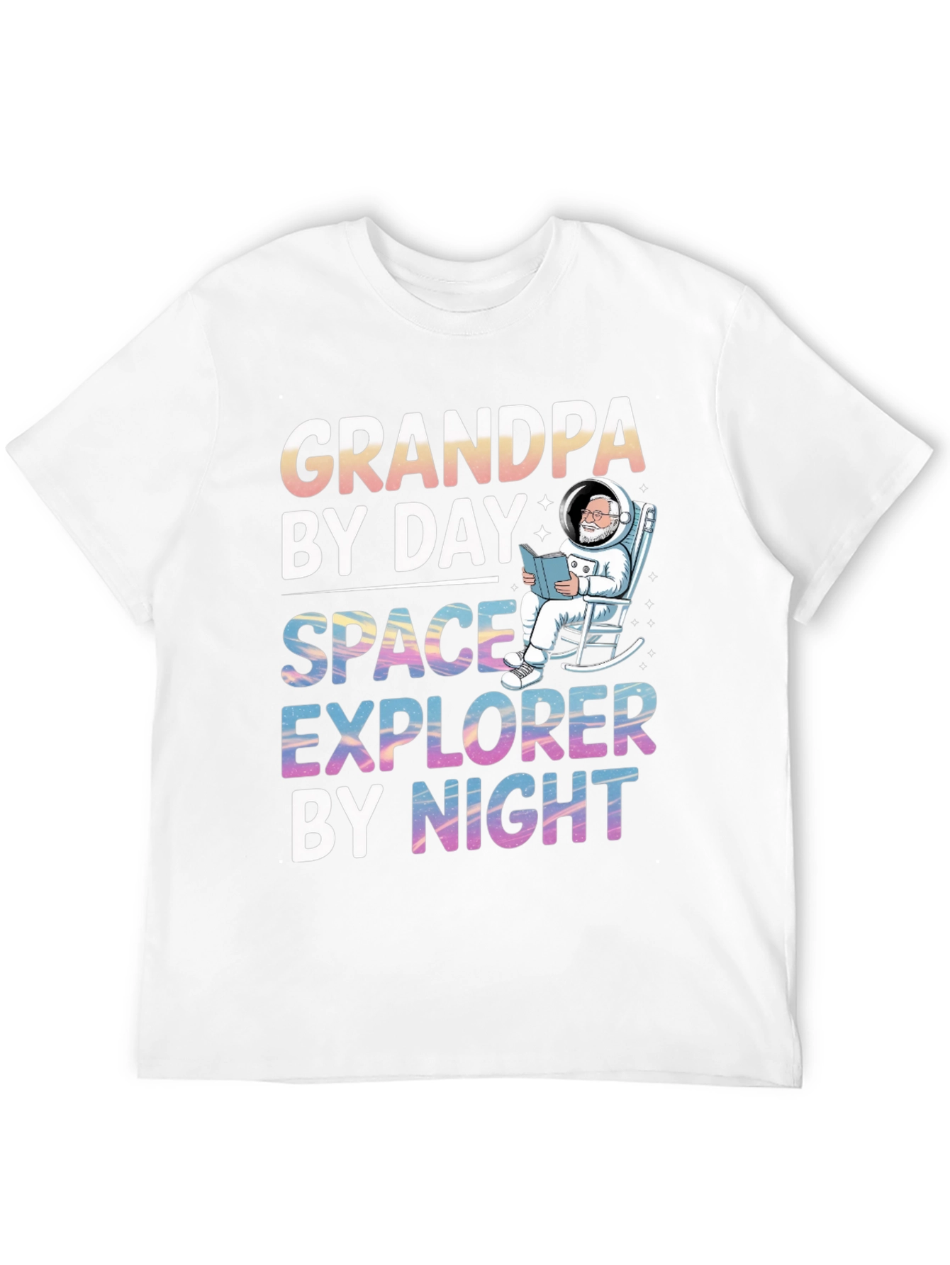 Camiseta Abuelo Espacial: Día Abuelo Noche Explorador