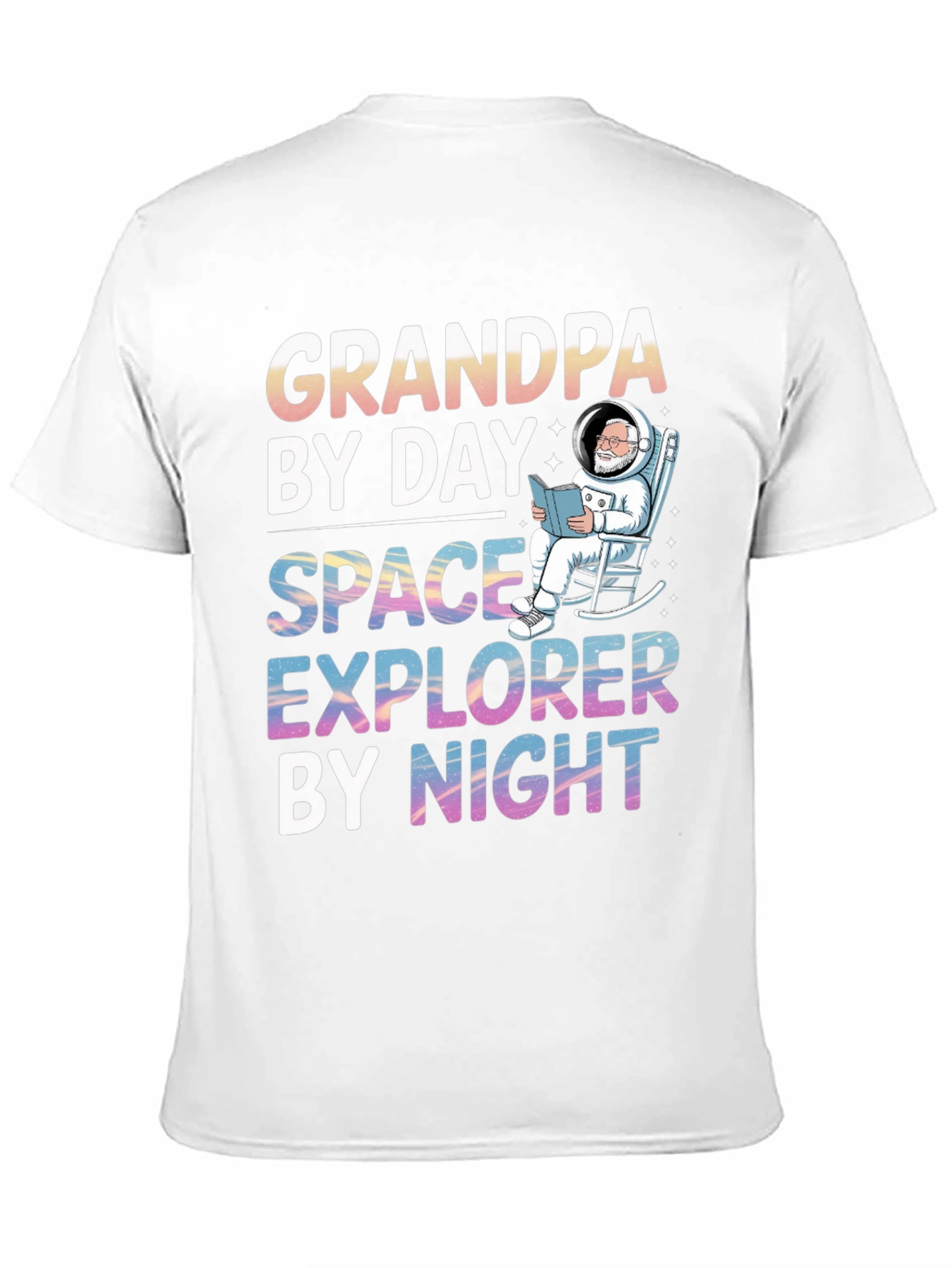 Camiseta Abuelo Espacial: Día Abuelo Noche Explorador