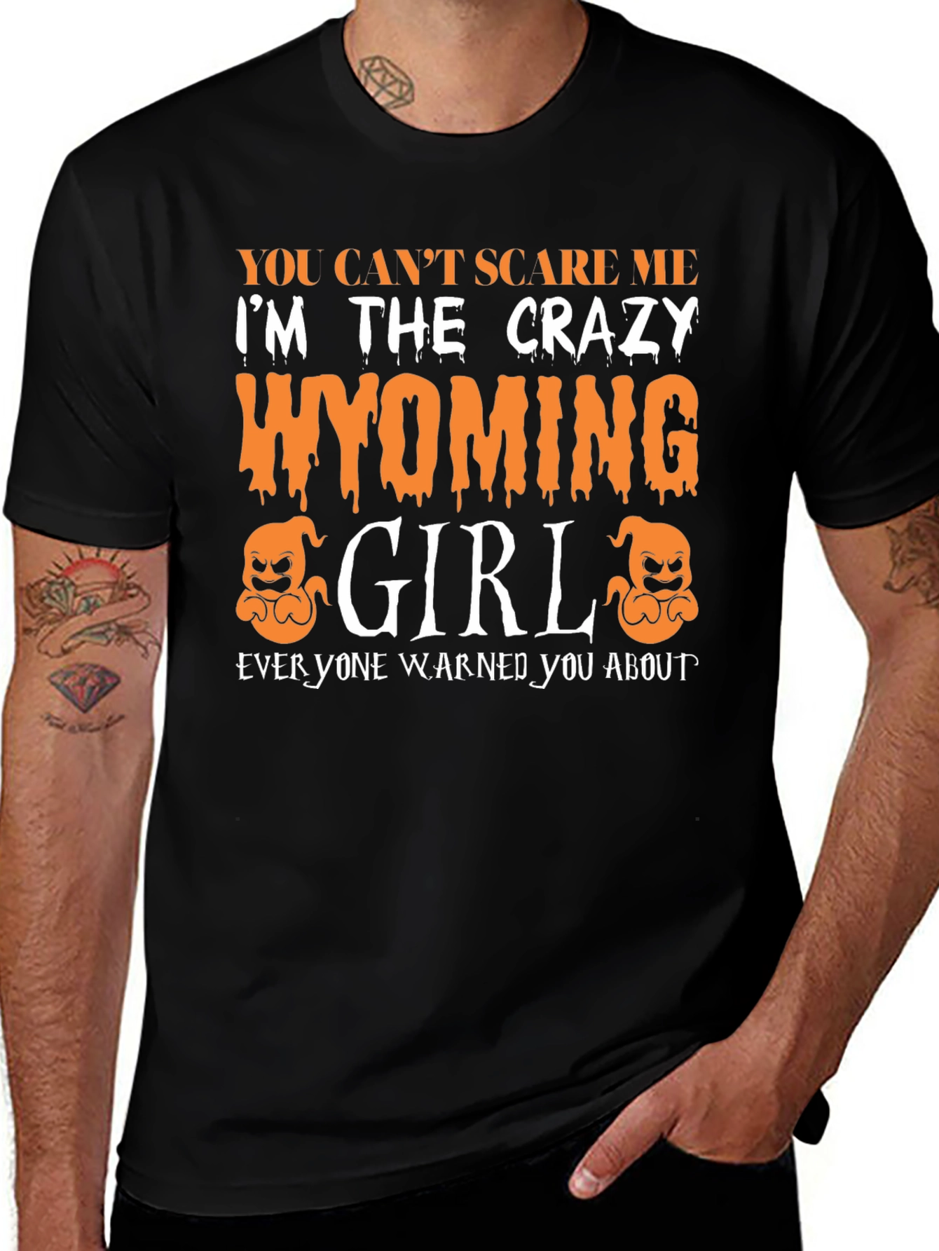 Camiseta Chica Wyoming Loca Halloween