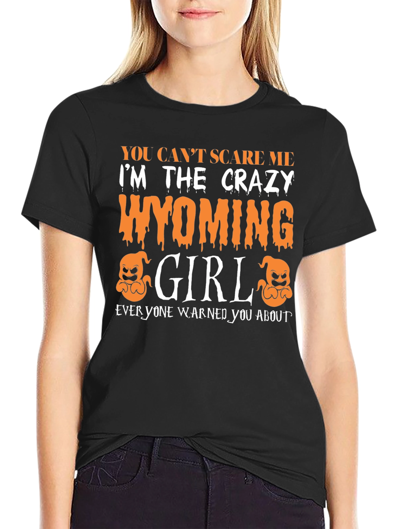 Camiseta Chica Wyoming Loca Halloween