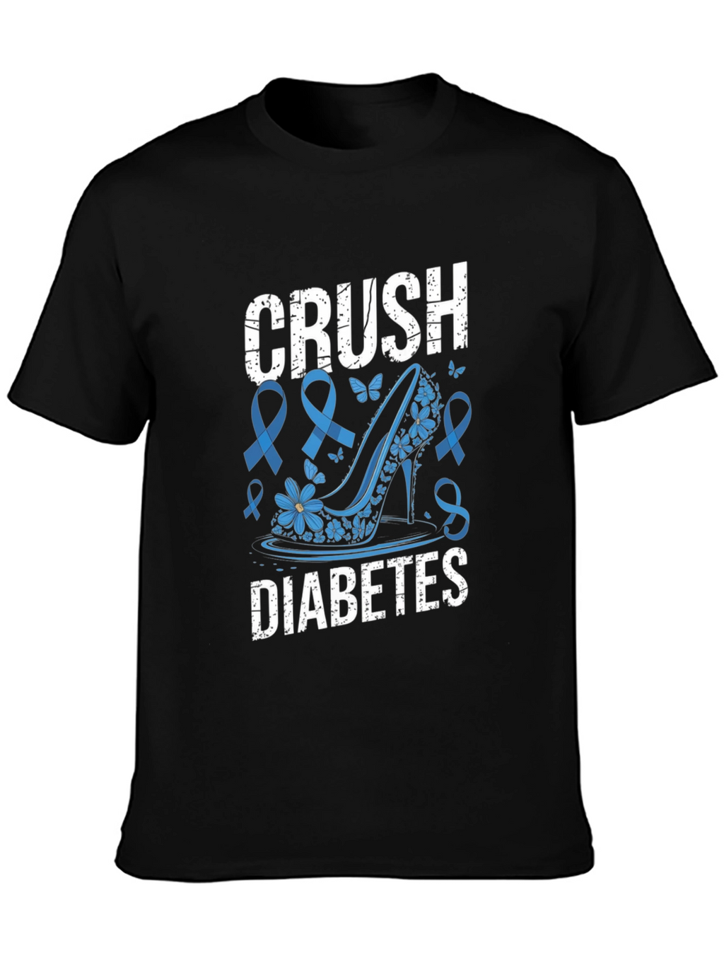 Camiseta Crush Diabetes Zapato Tacón Azul