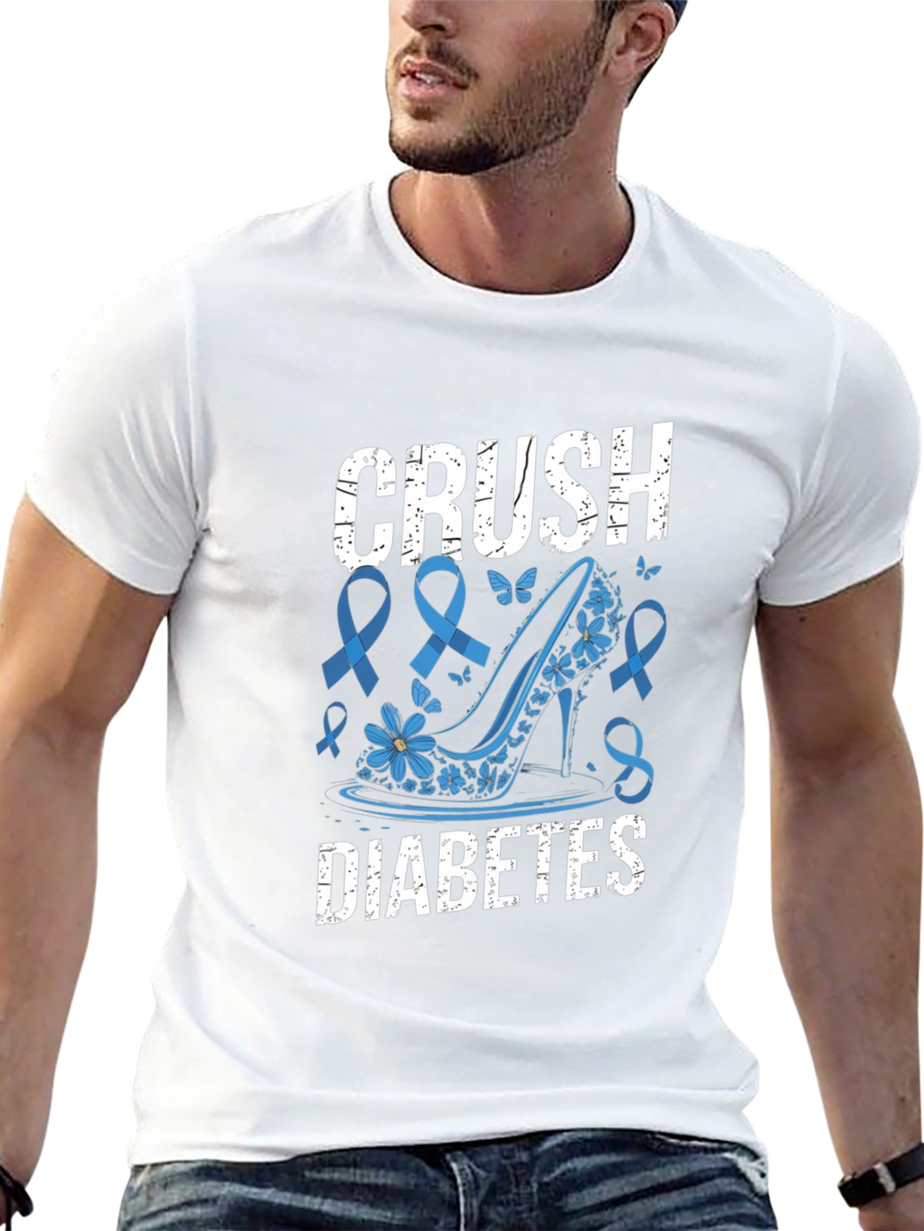 Camiseta Crush Diabetes Zapato Tacón Azul