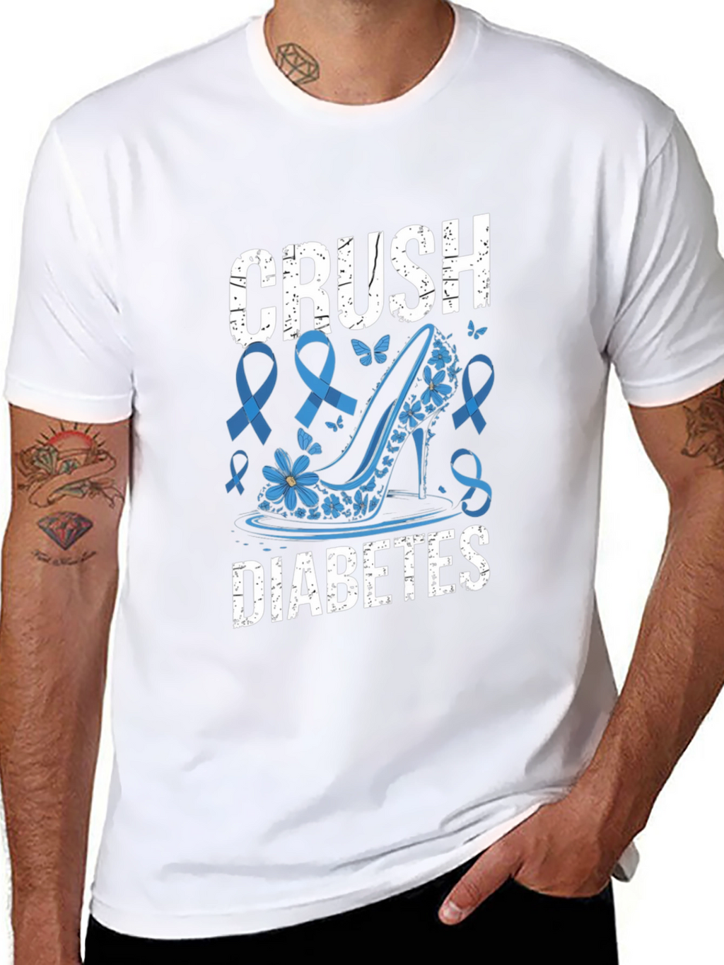 Camiseta Crush Diabetes Zapato Tacón Azul