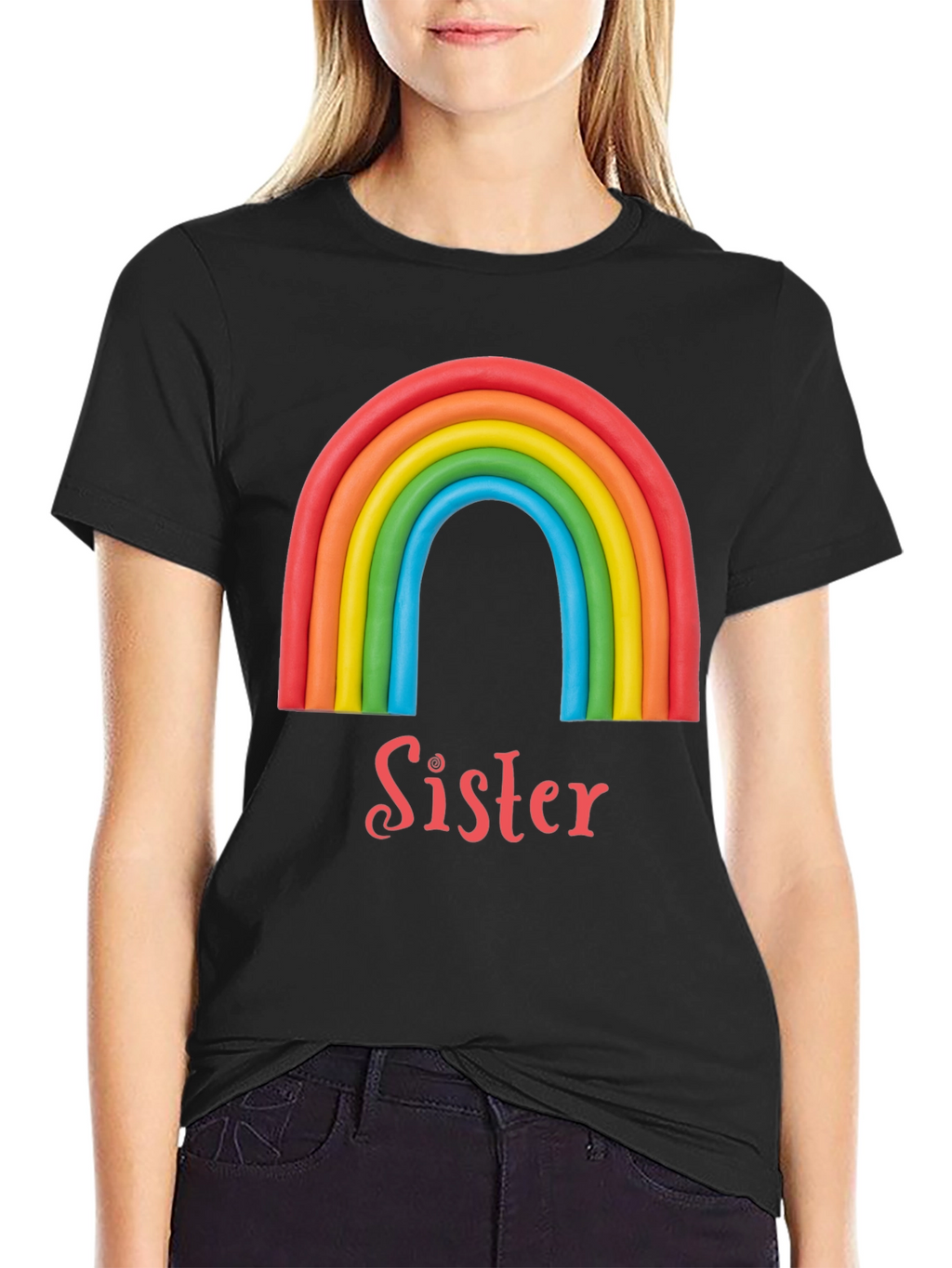 Camiseta Hermana Arcoíris: Regalo Familiar Original