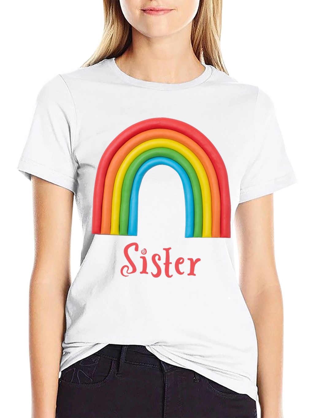 Camiseta Hermana Arcoíris: Regalo Familiar Original