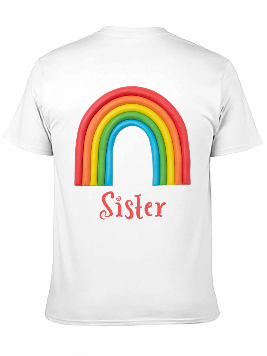 Camiseta Hermana Arcoíris: Regalo Familiar Original