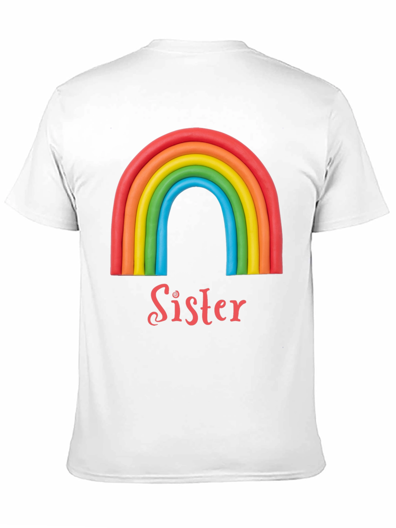 Camiseta Hermana Arcoíris: Regalo Familiar Original
