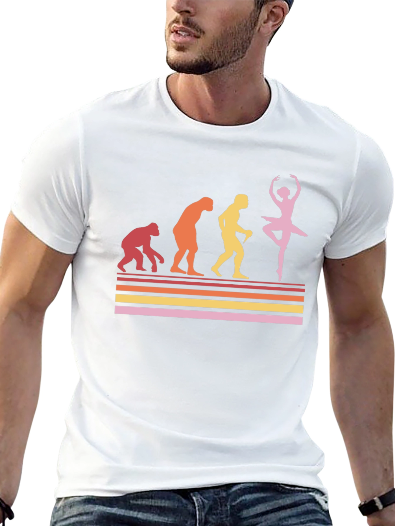 Camiseta Hombre Evolución del Bailarín
