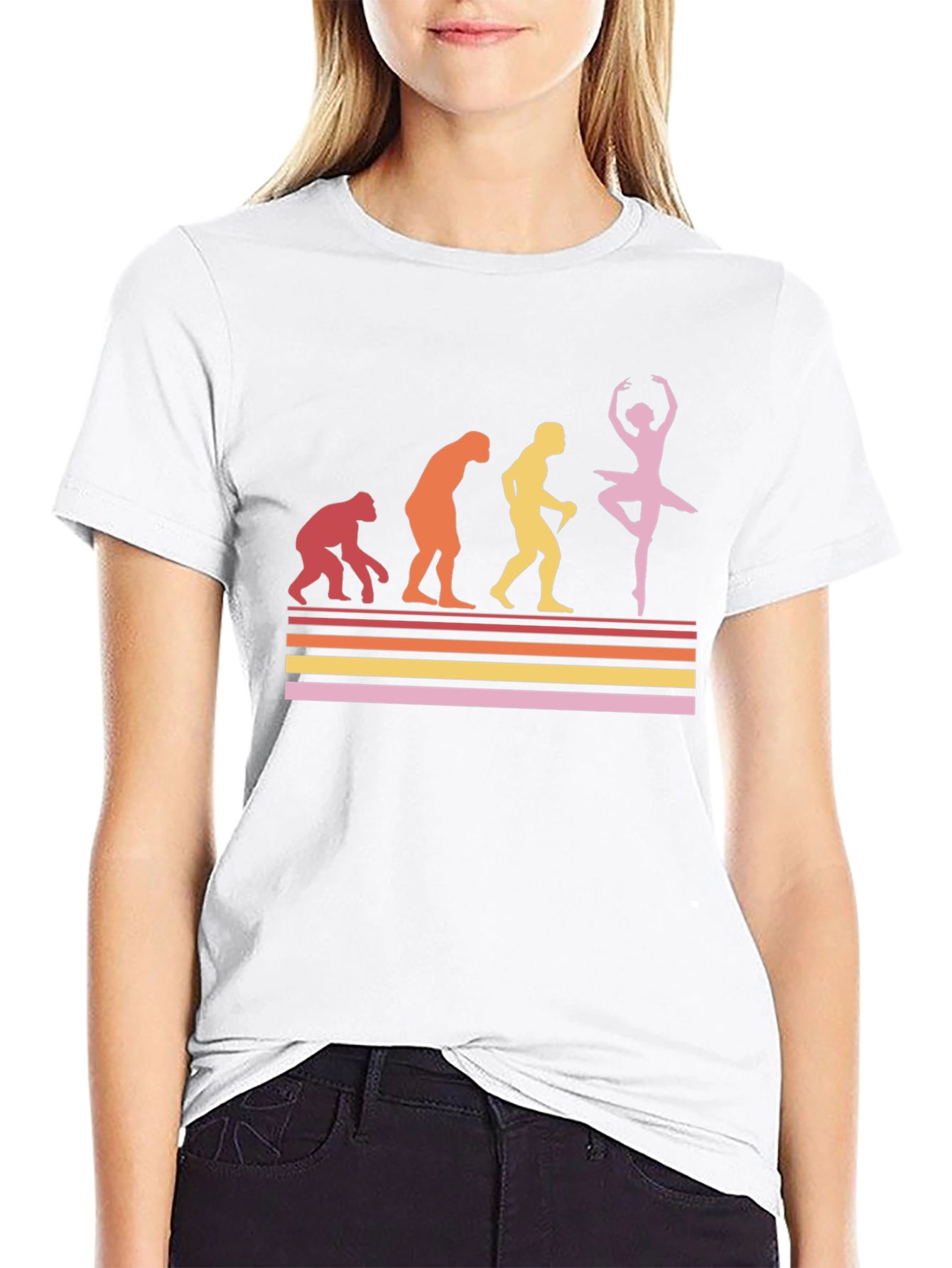 Camiseta Hombre Evolución del Bailarín