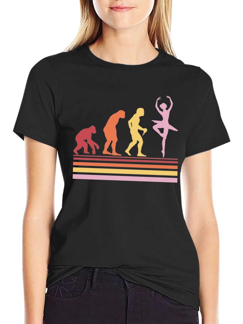 Camiseta Hombre Evolución del Bailarín