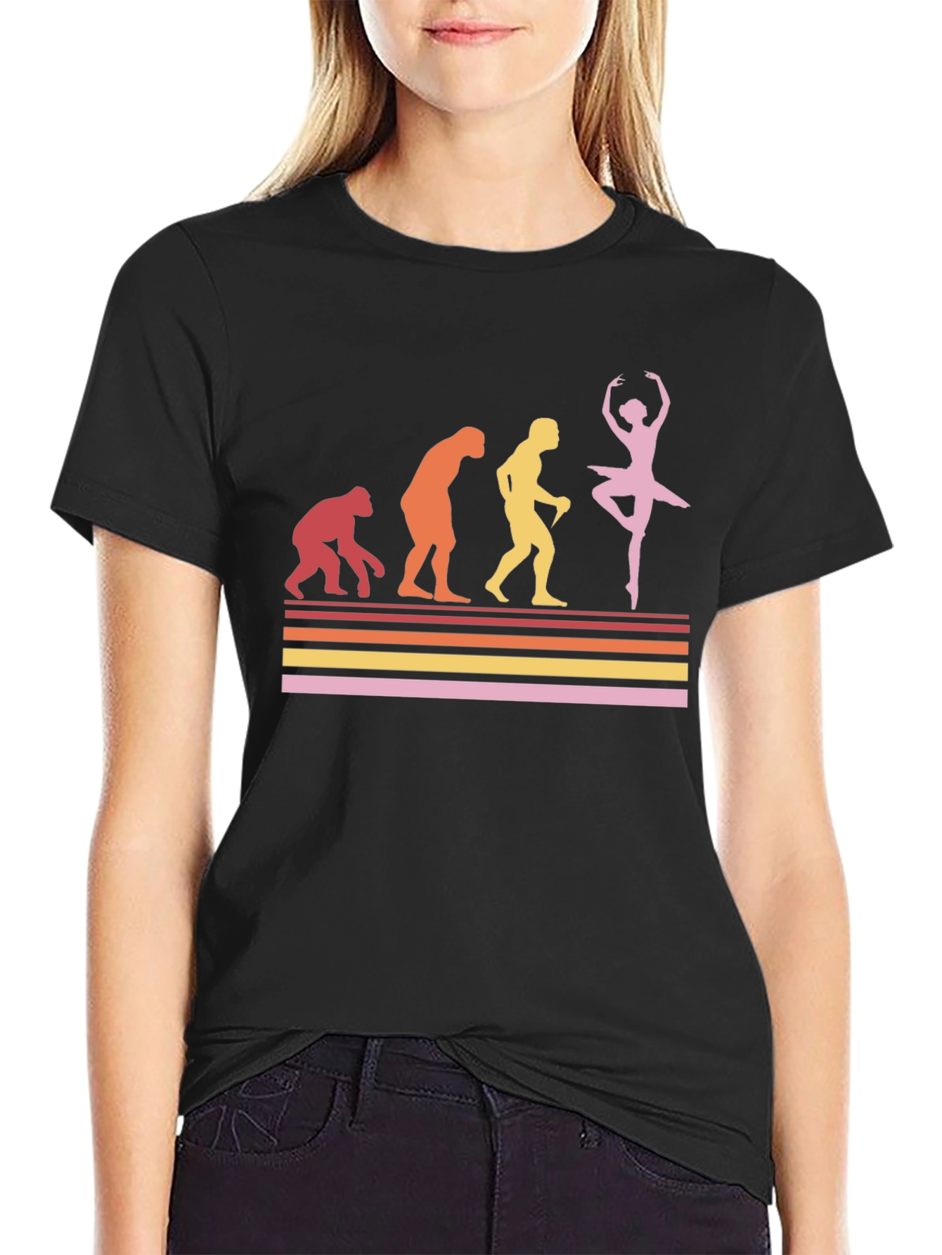 Camiseta Hombre Evolución del Bailarín