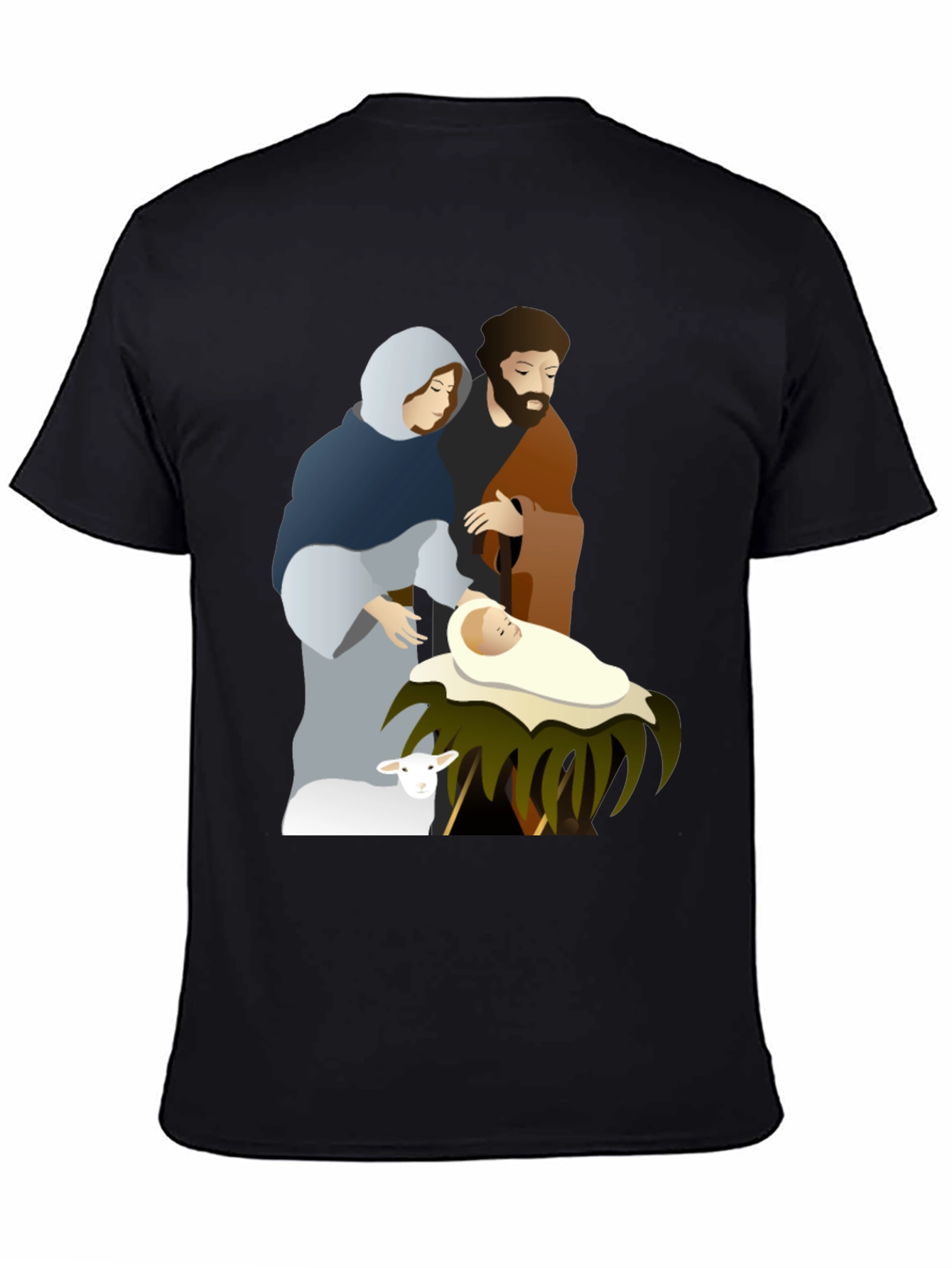 Camiseta Gráfica Navidad Sagrada Familia