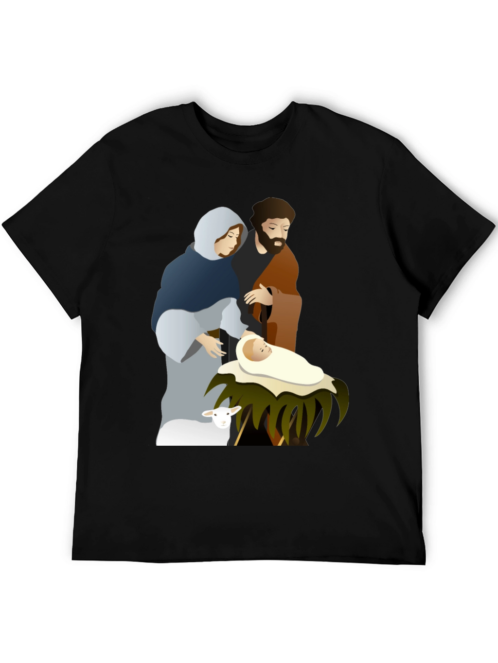 Camiseta Gráfica Navidad Sagrada Familia