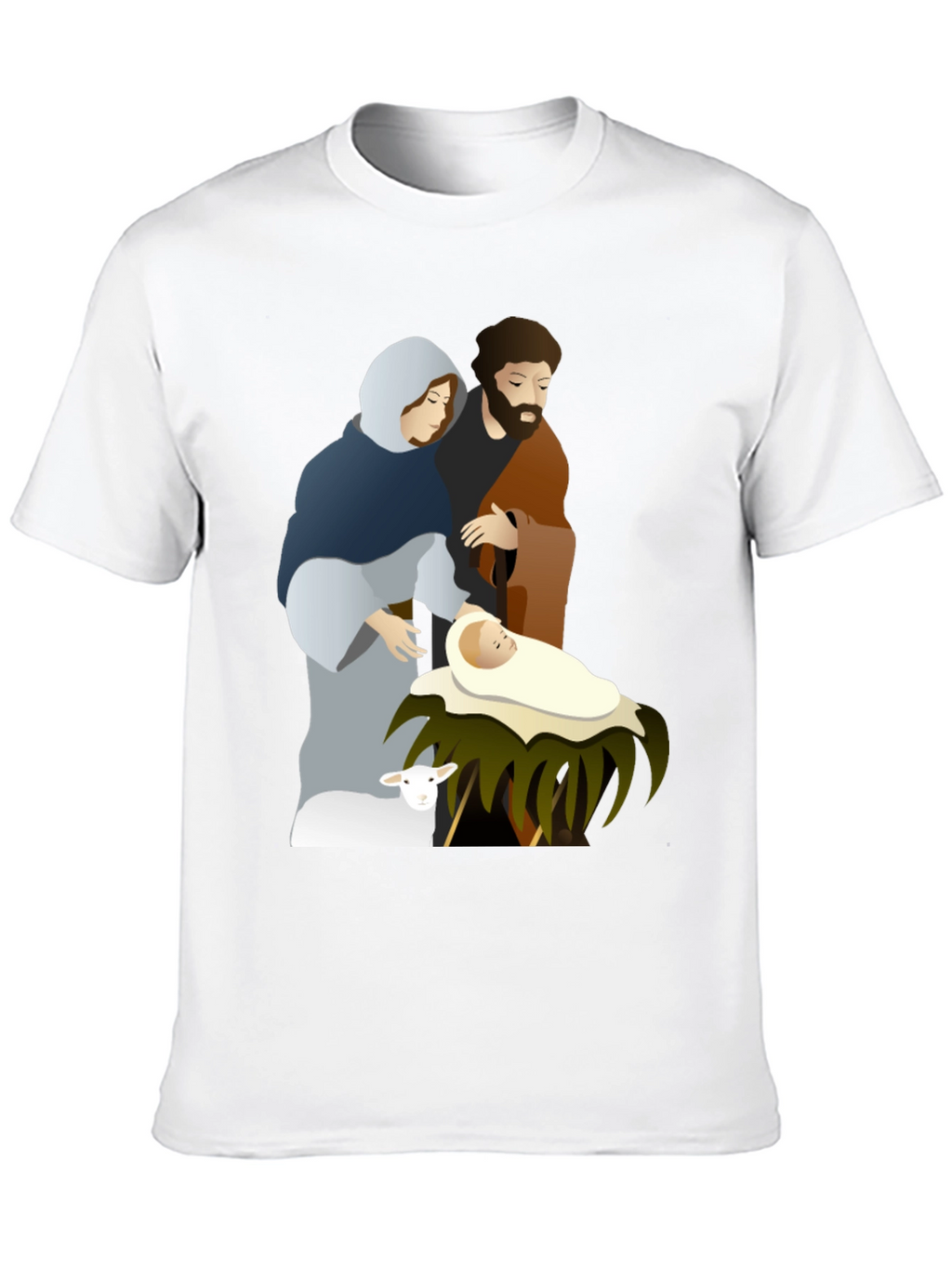 Camiseta Gráfica Navidad Sagrada Familia