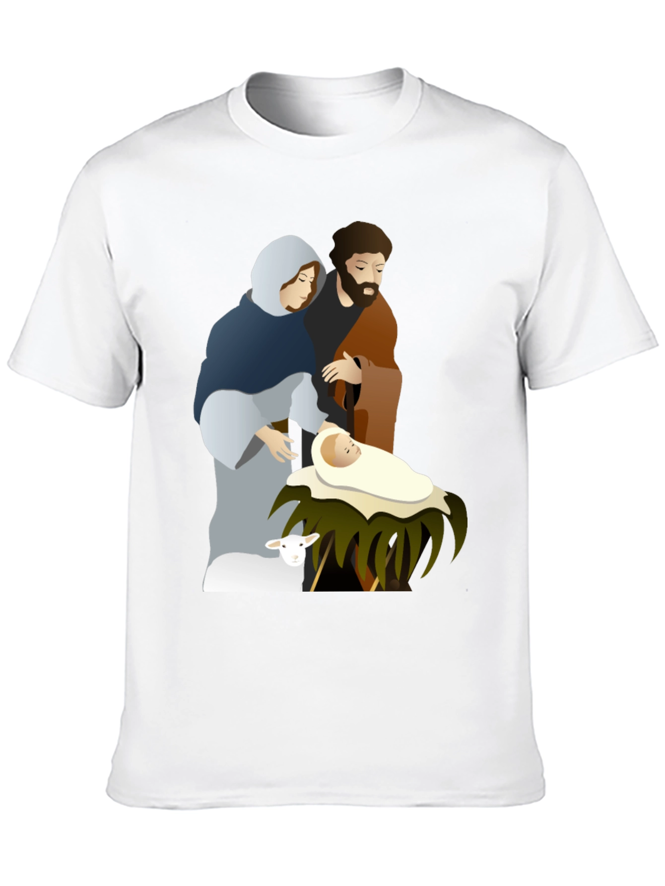 Camiseta Gráfica Navidad Sagrada Familia