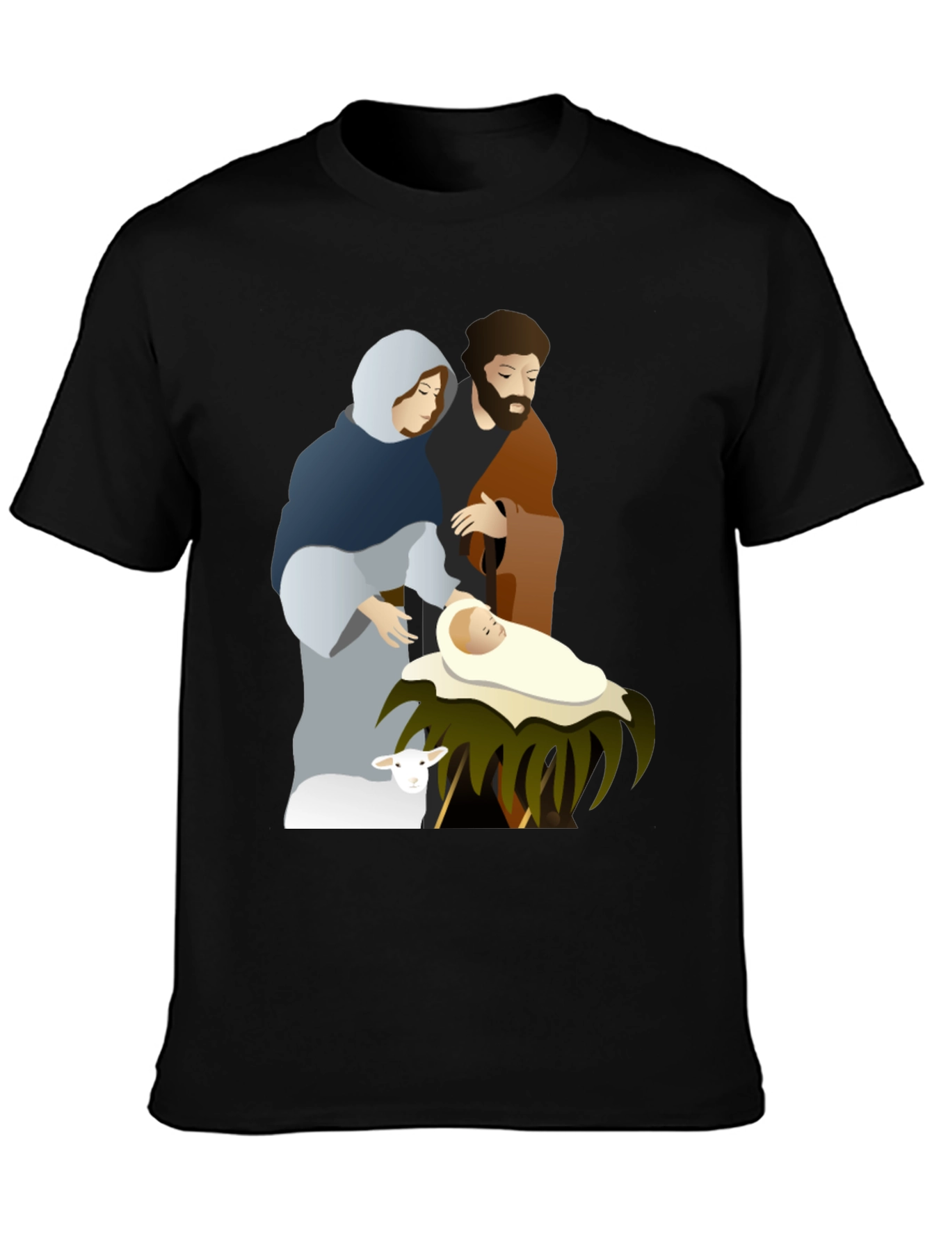 Camiseta Gráfica Navidad Sagrada Familia