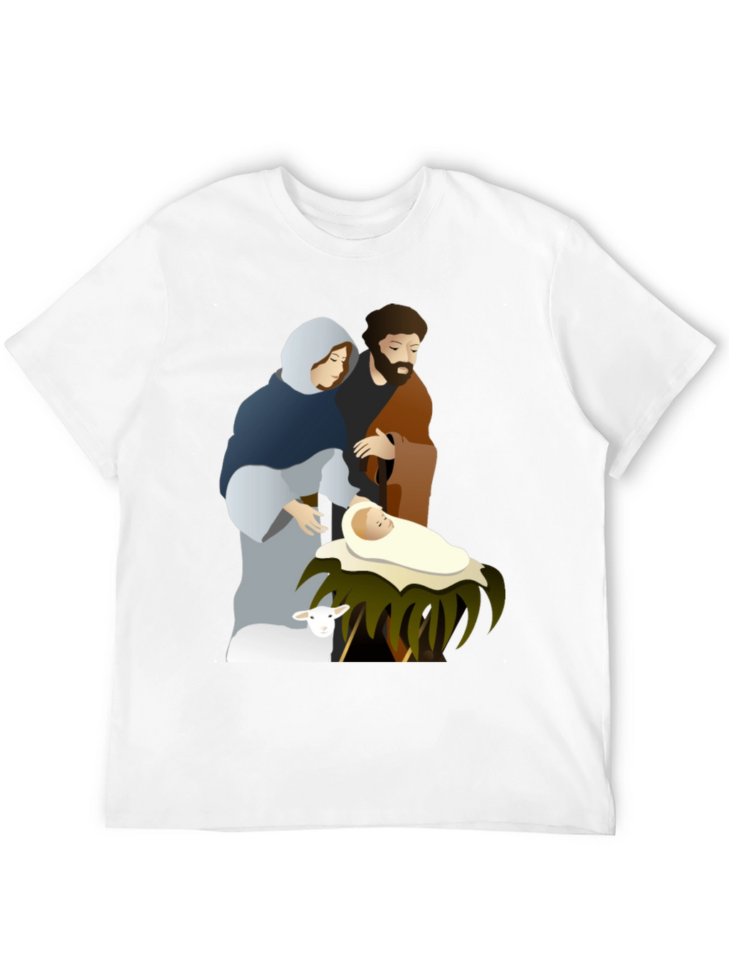 Camiseta Gráfica Navidad Sagrada Familia