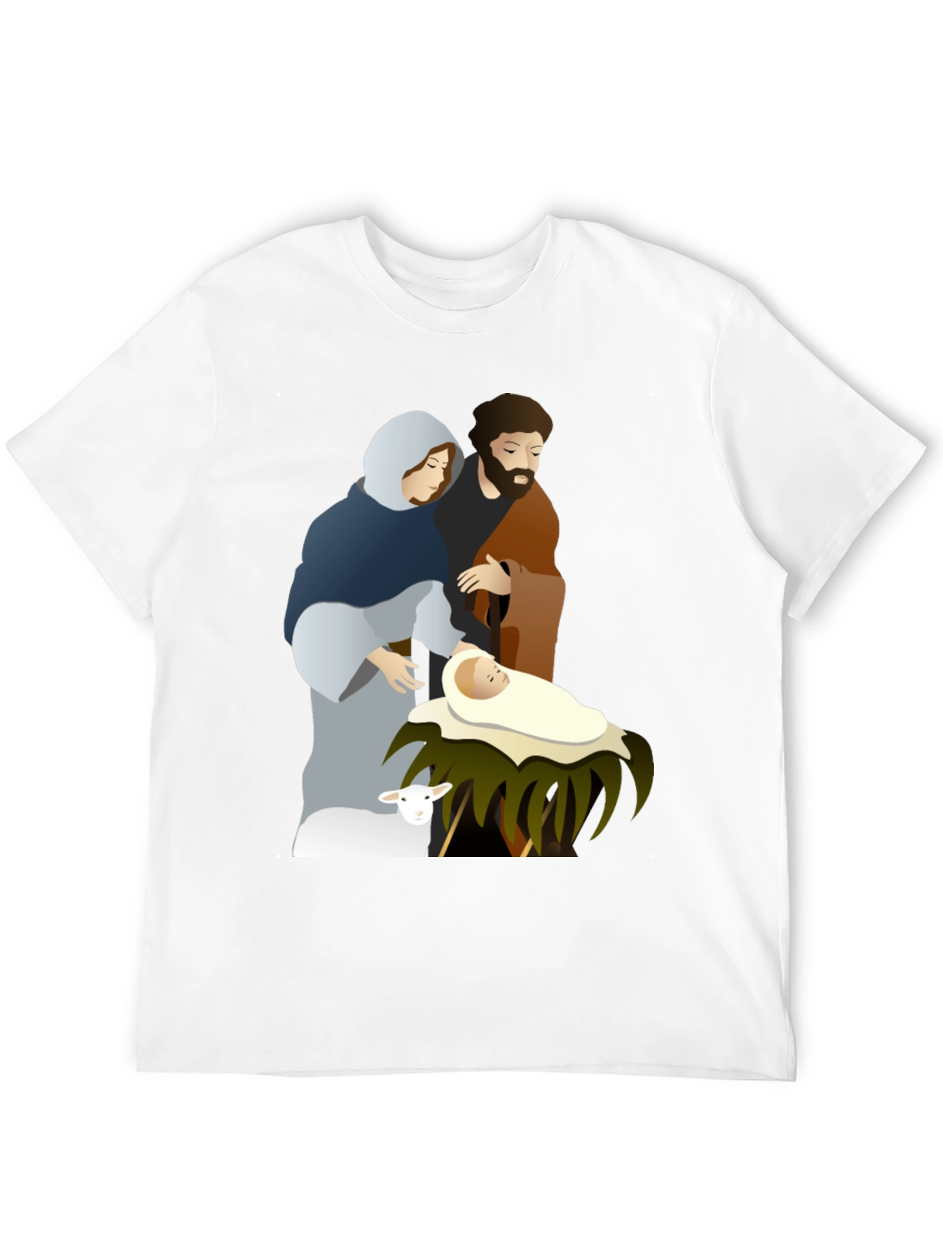 Camiseta Gráfica Navidad Sagrada Familia