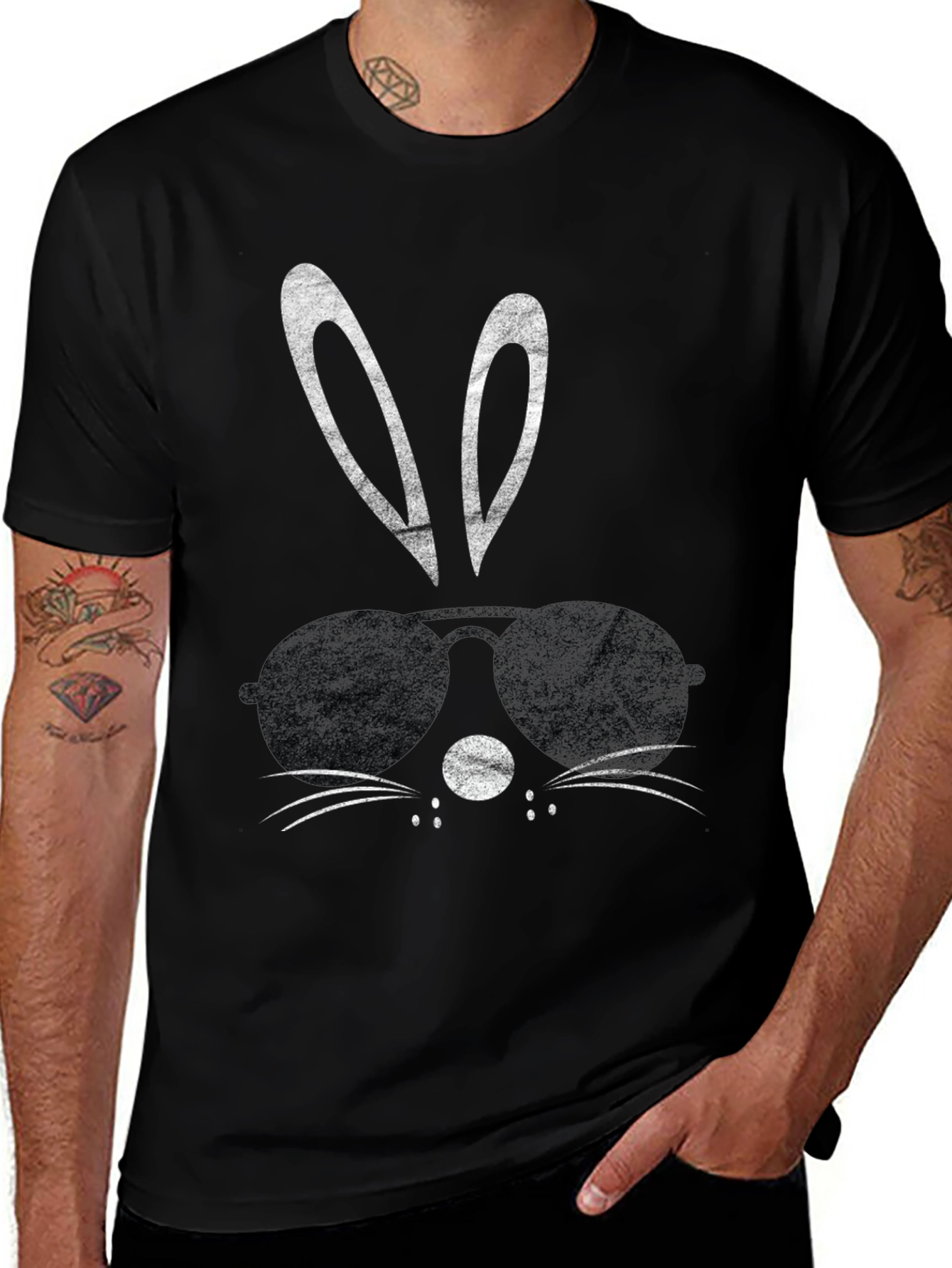 Camiseta Conejo con Gafas de Sol - Diseño Divertido