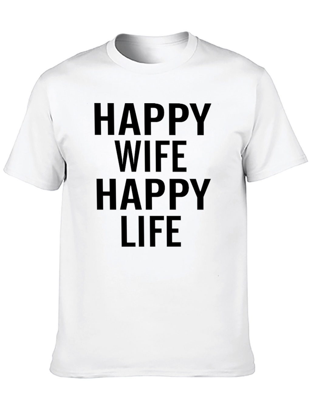 Camiseta Hombre Esposa Feliz Vida Feliz