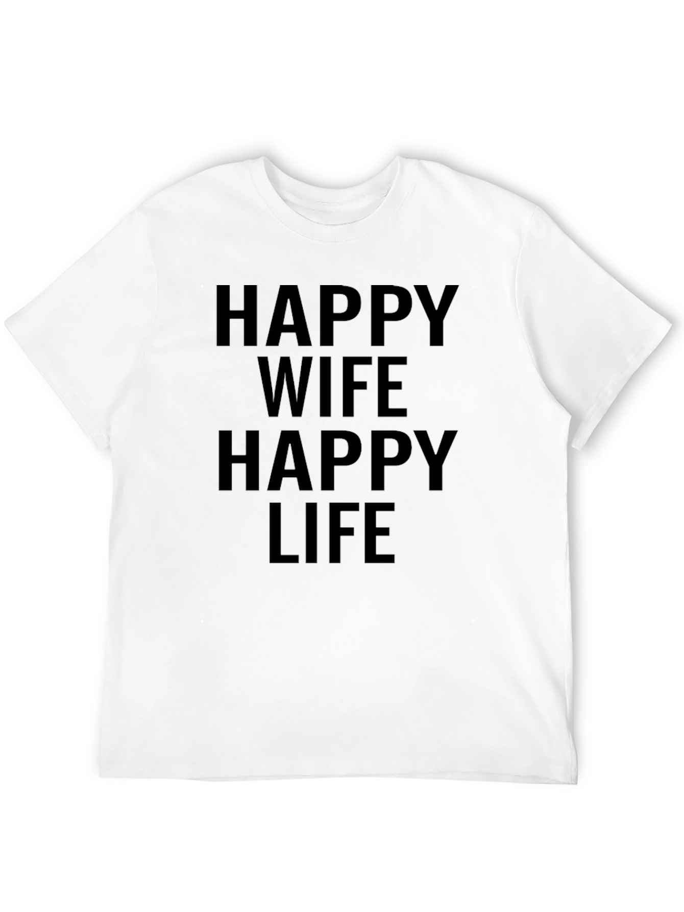 Camiseta Hombre Esposa Feliz Vida Feliz