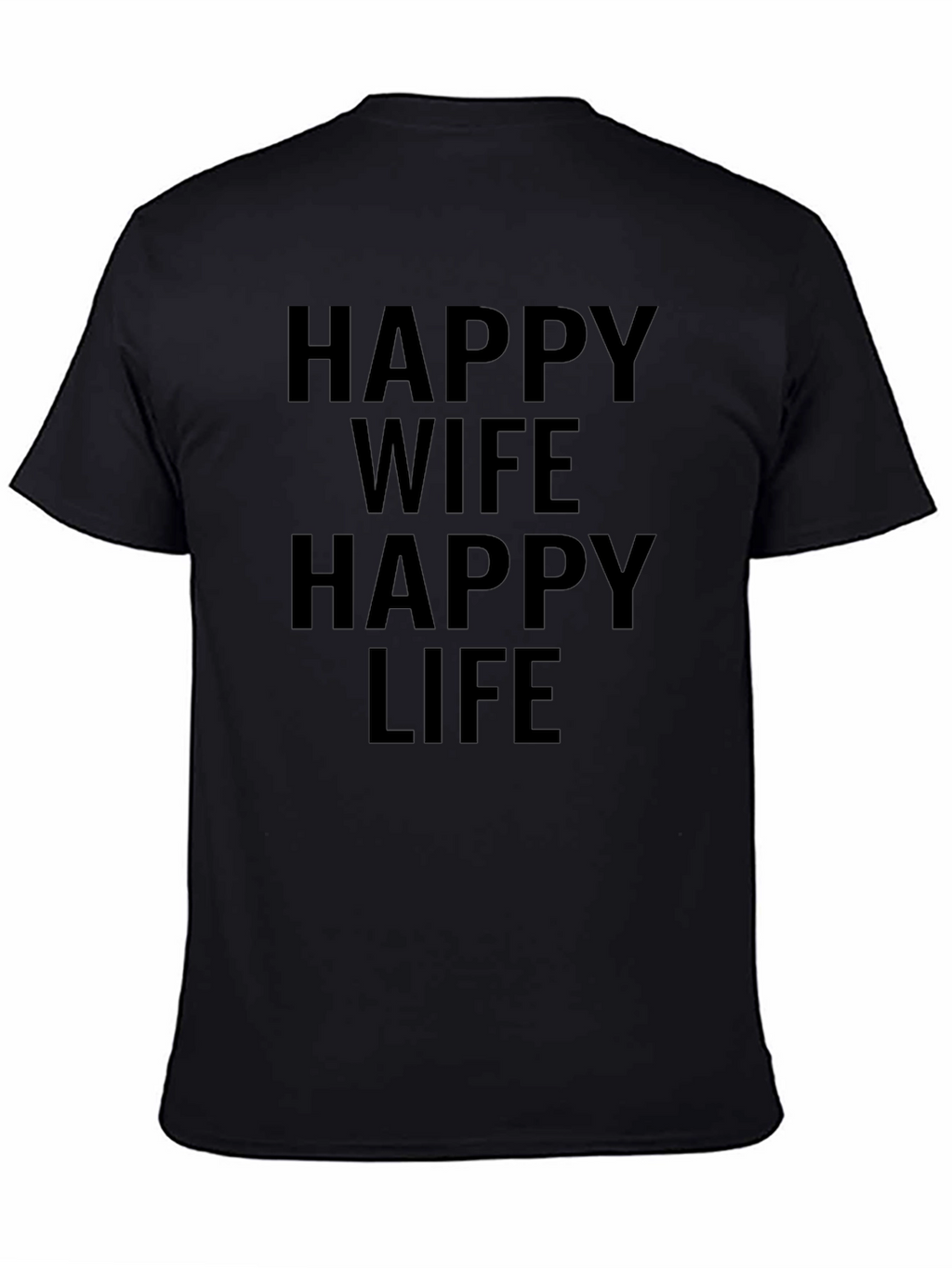 Camiseta Hombre Esposa Feliz Vida Feliz
