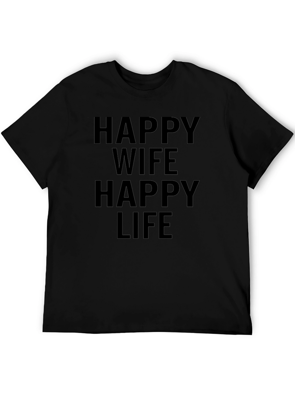 Camiseta Hombre Esposa Feliz Vida Feliz