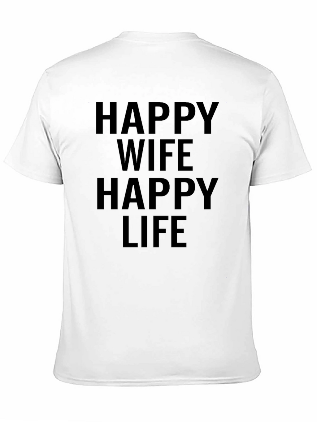 Camiseta Hombre Esposa Feliz Vida Feliz