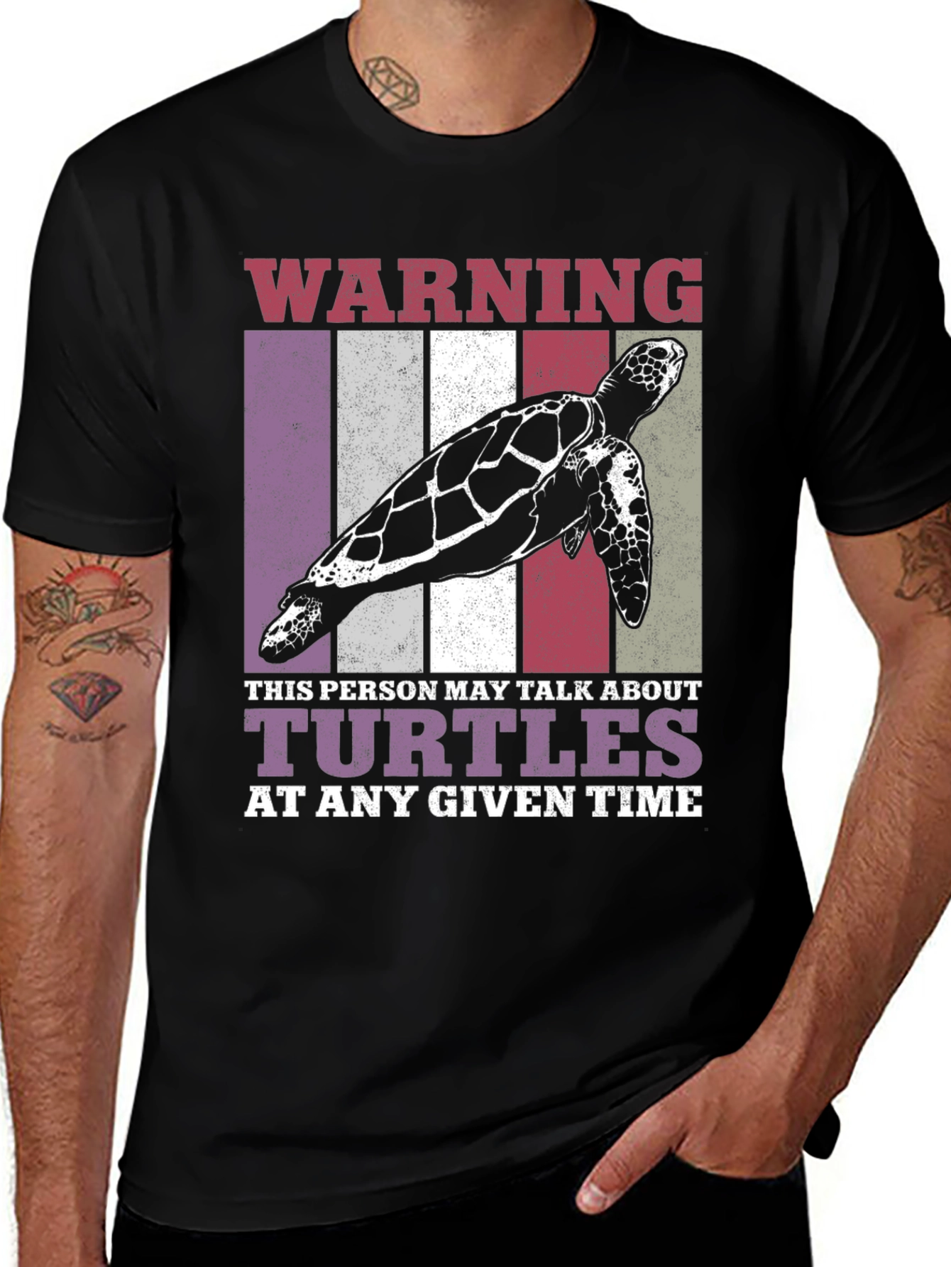 Camiseta Divertida de Tortugas - Advertencia