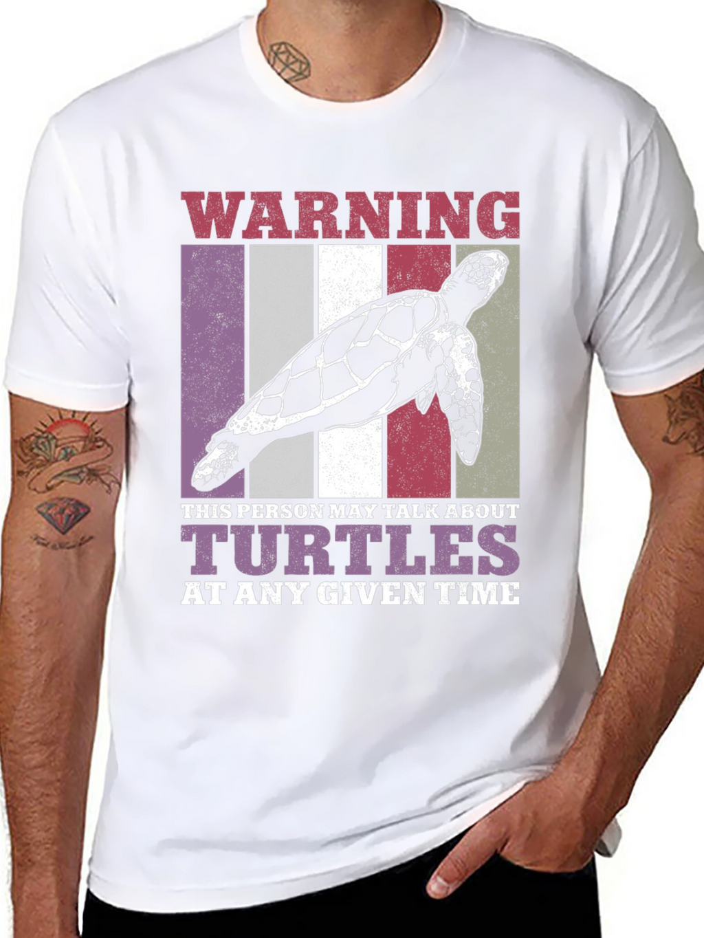 Camiseta Divertida de Tortugas - Advertencia