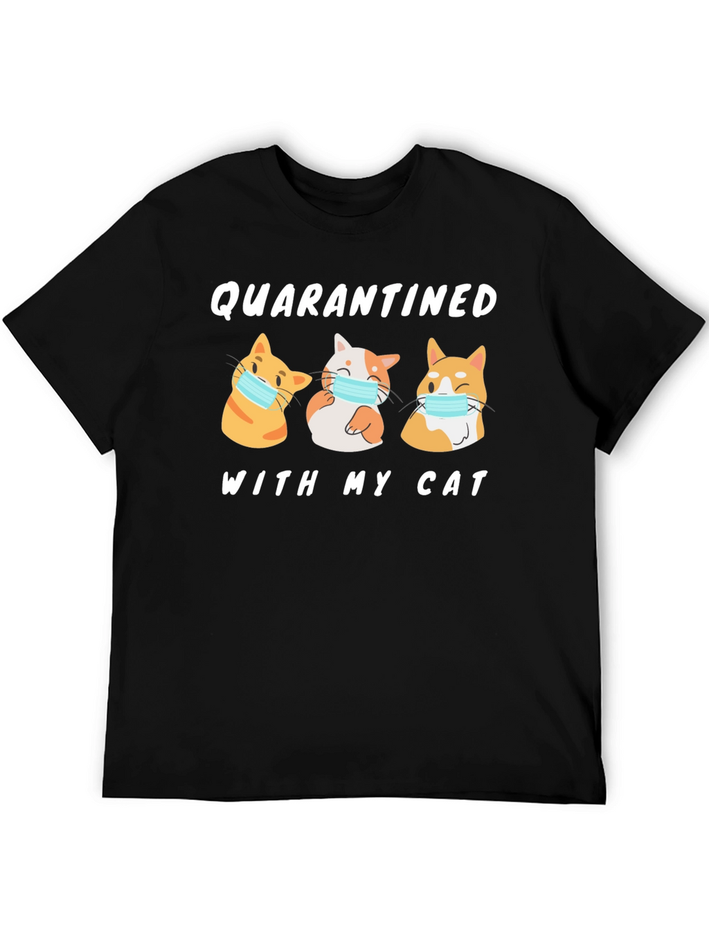 Camiseta En Cuarentena Con Mi Gato