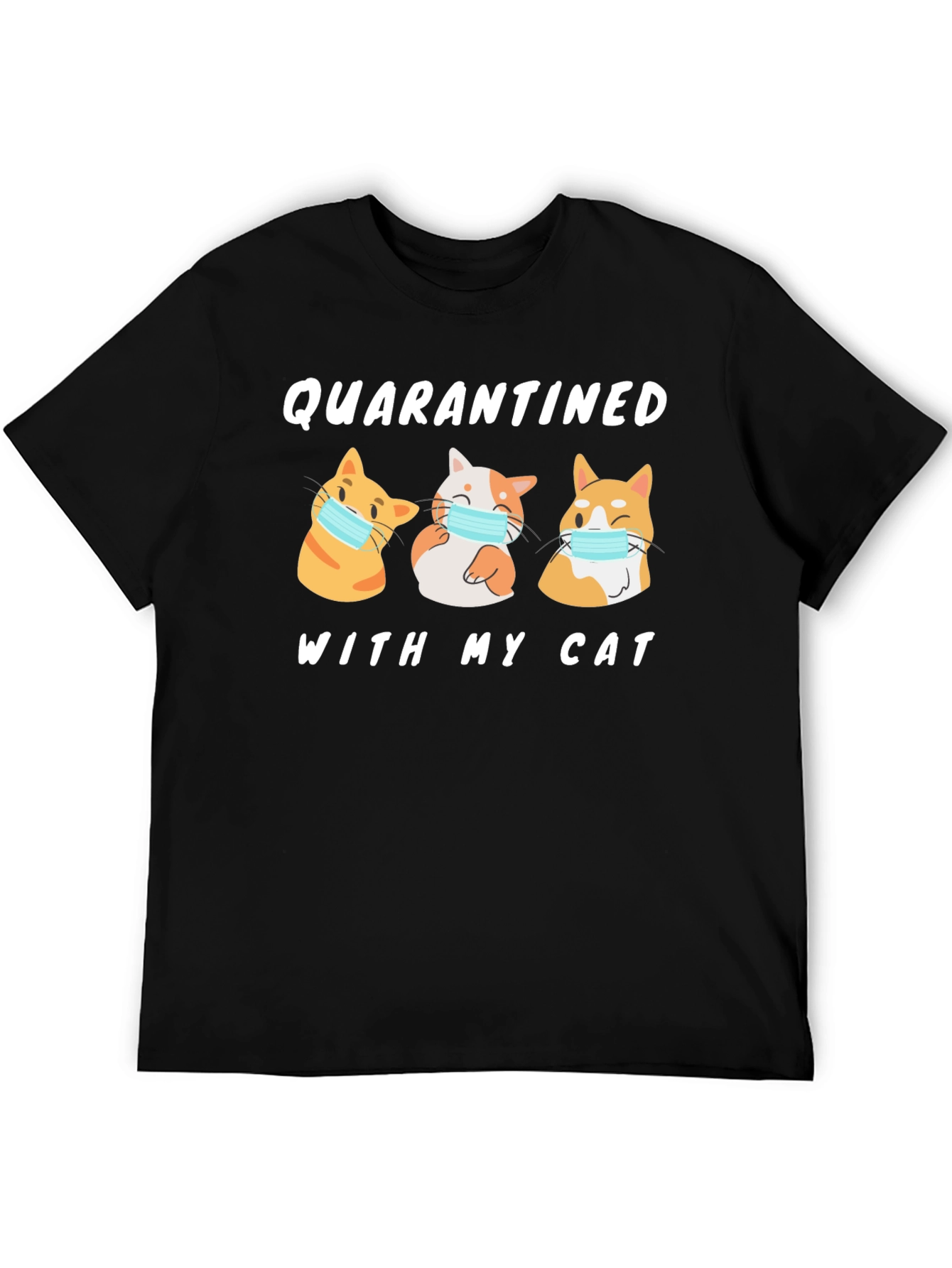 Camiseta En Cuarentena Con Mi Gato