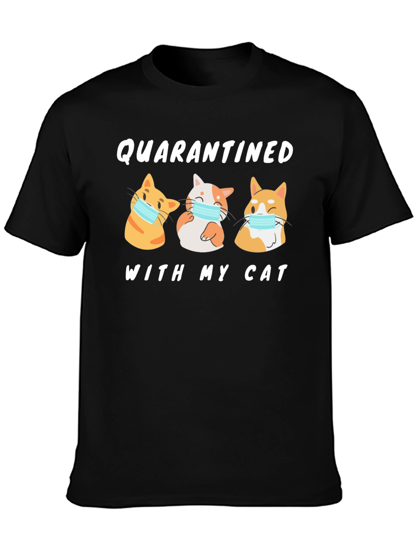 Camiseta En Cuarentena Con Mi Gato