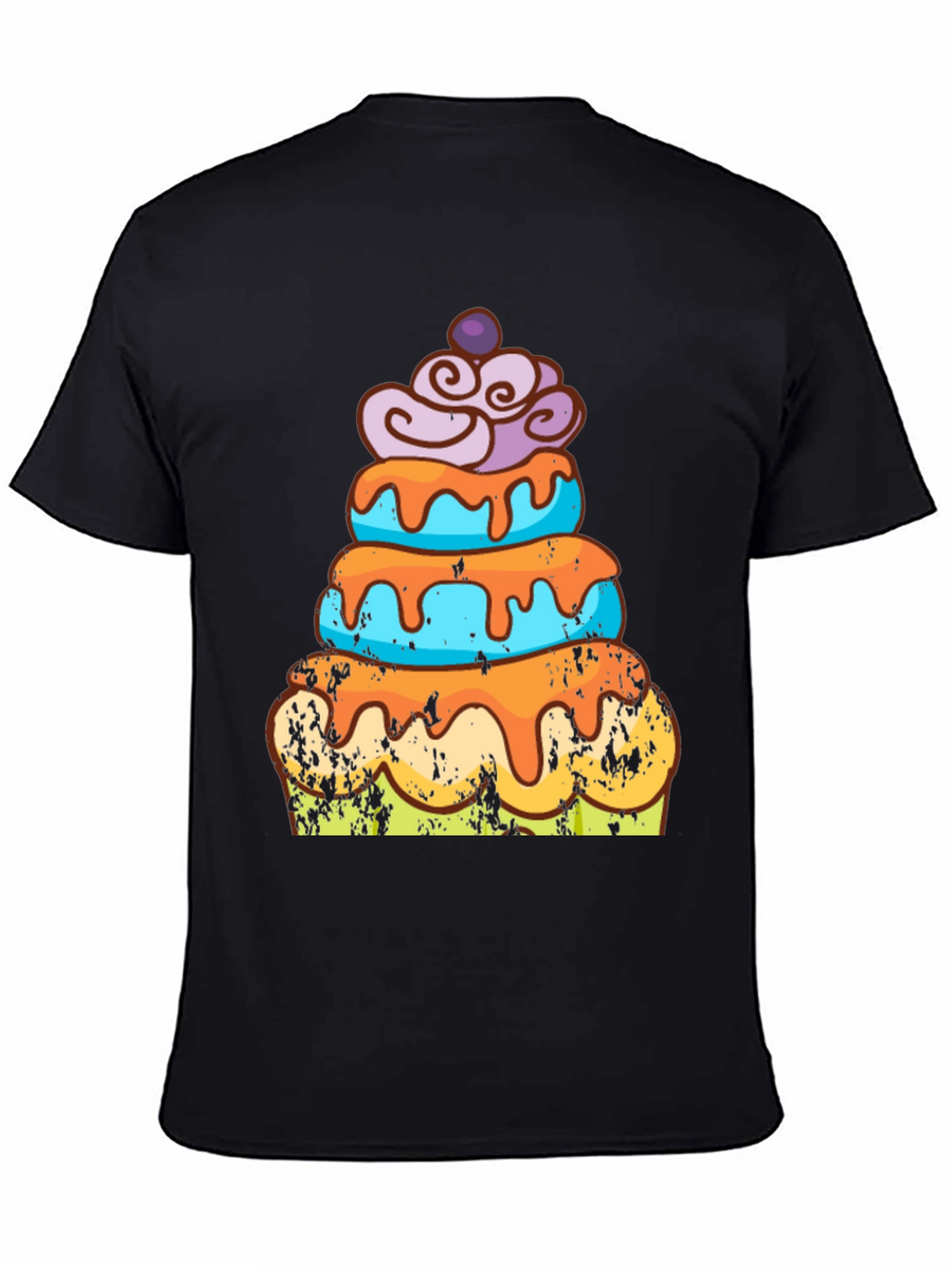 Camiseta Hombre Diseño Pastel Divertido
