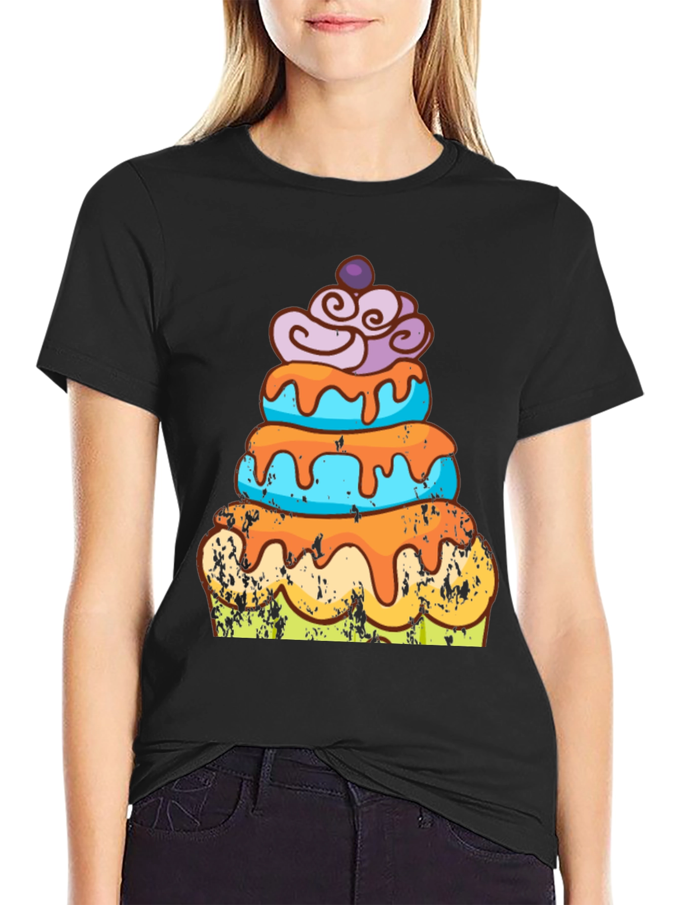 Camiseta Hombre Diseño Pastel Divertido