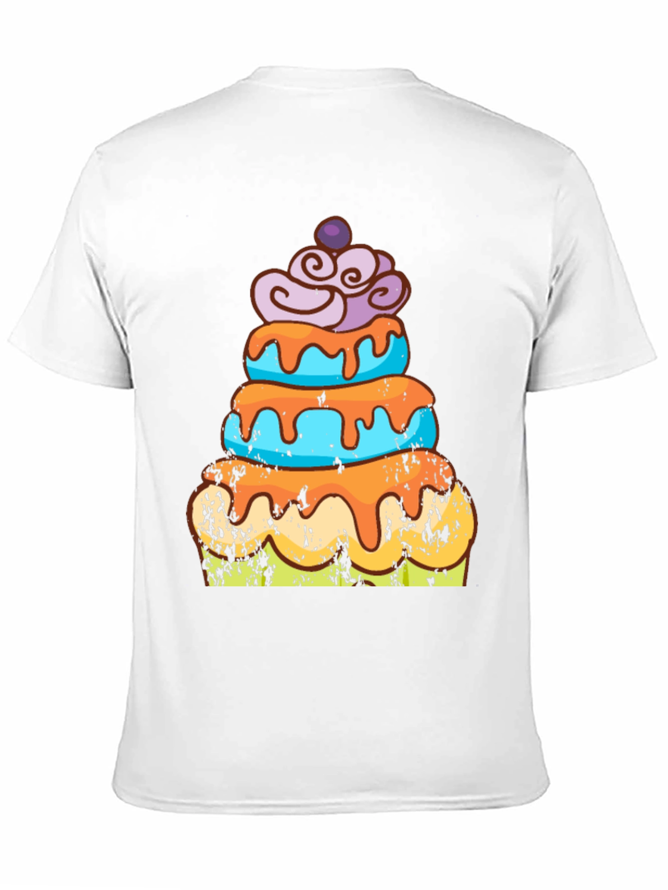 Camiseta Hombre Diseño Pastel Divertido