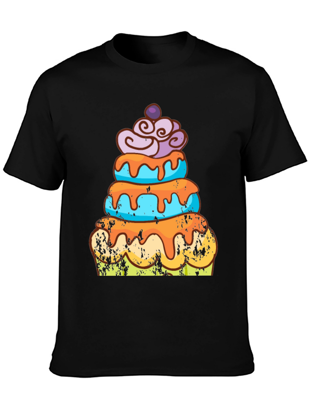 Camiseta Hombre Diseño Pastel Divertido