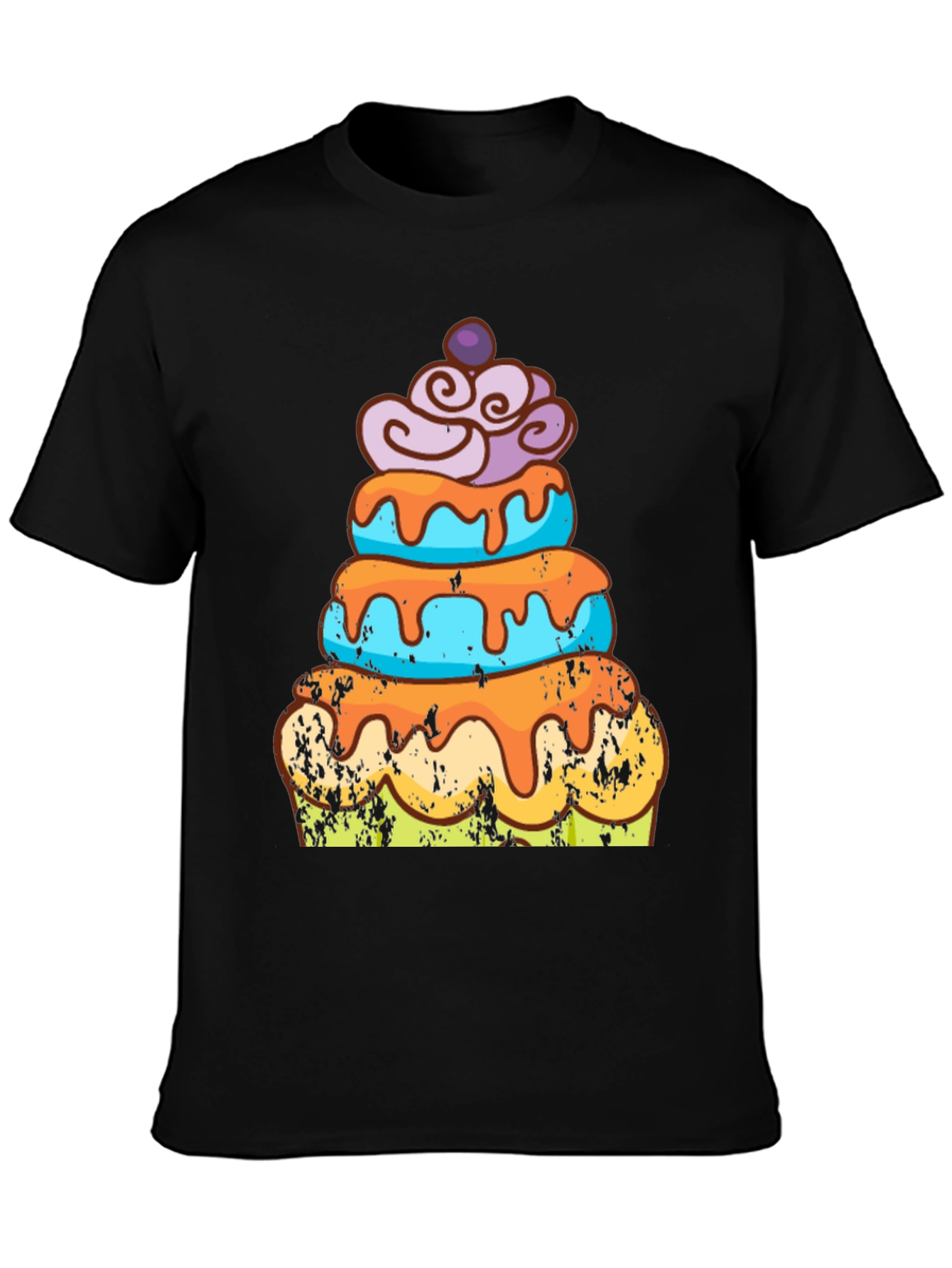 Camiseta Hombre Diseño Pastel Divertido