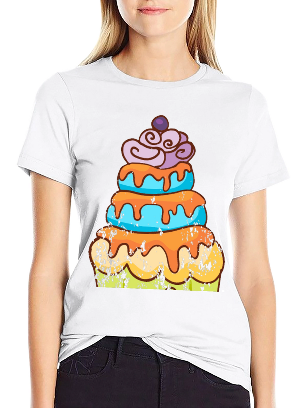 Camiseta Hombre Diseño Pastel Divertido