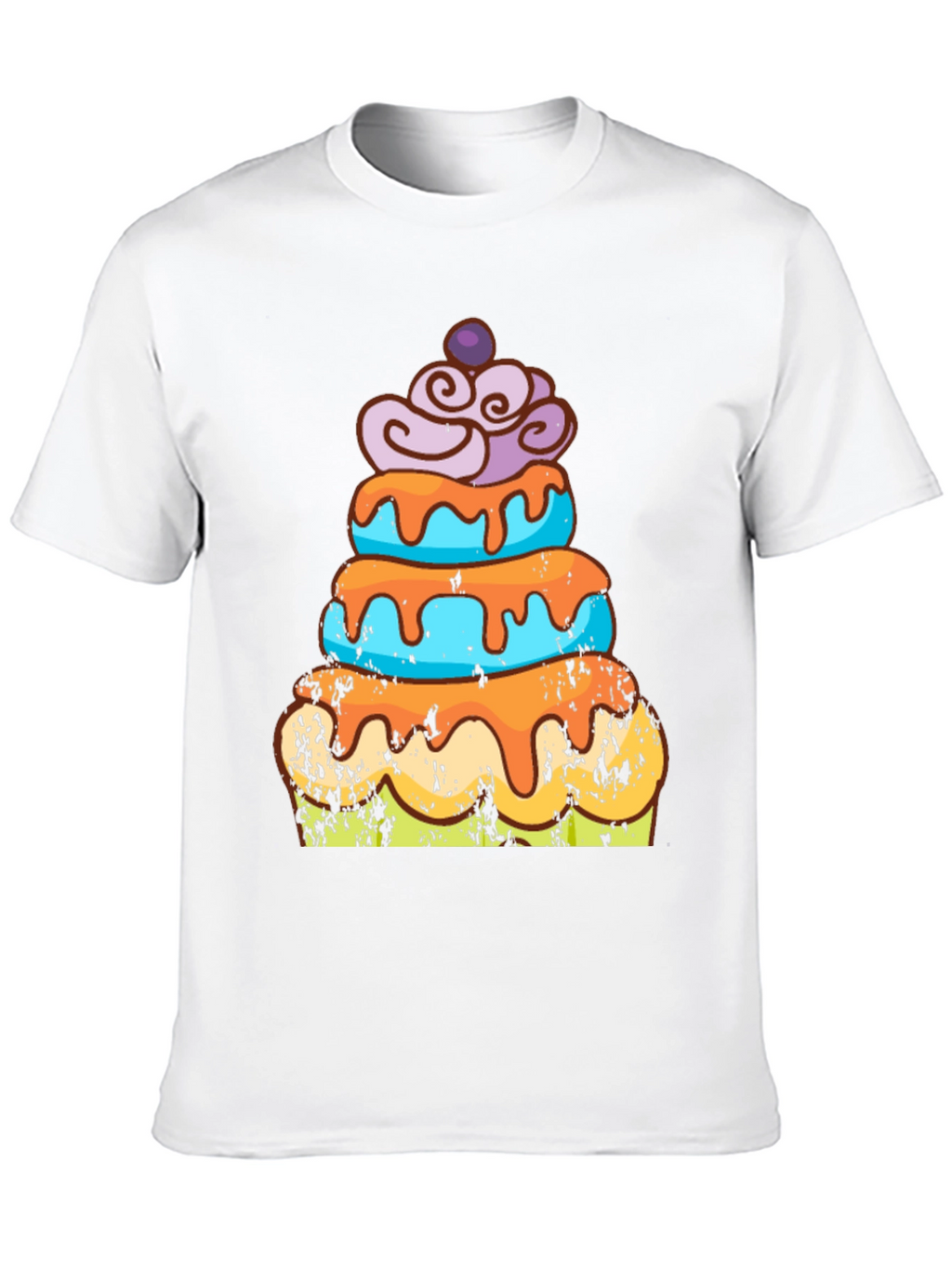Camiseta Hombre Diseño Pastel Divertido