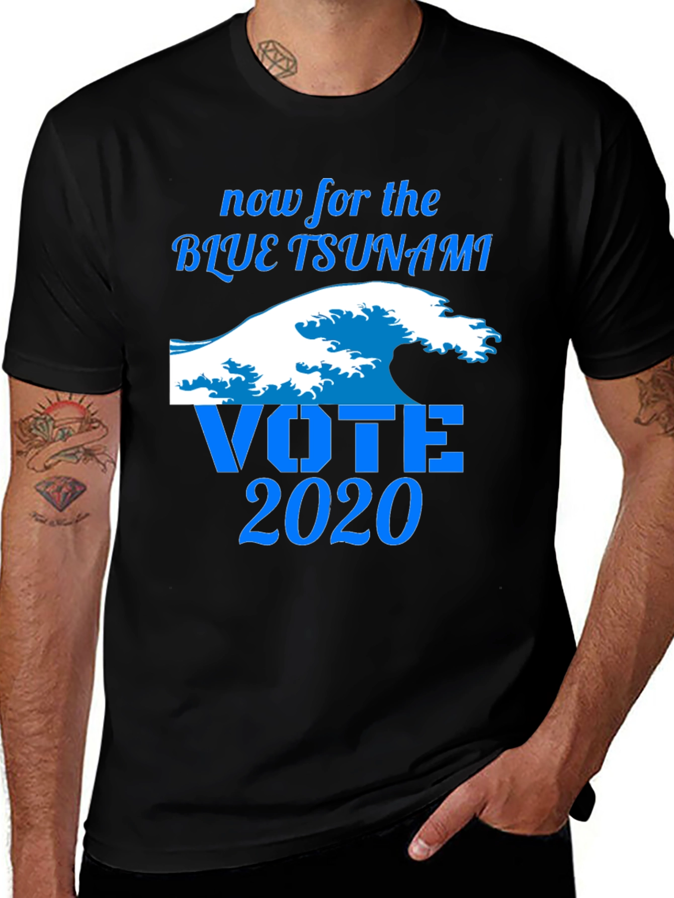 Camiseta Blue Tsunami Vote 2020 - ¡Expresa tu Opinión!