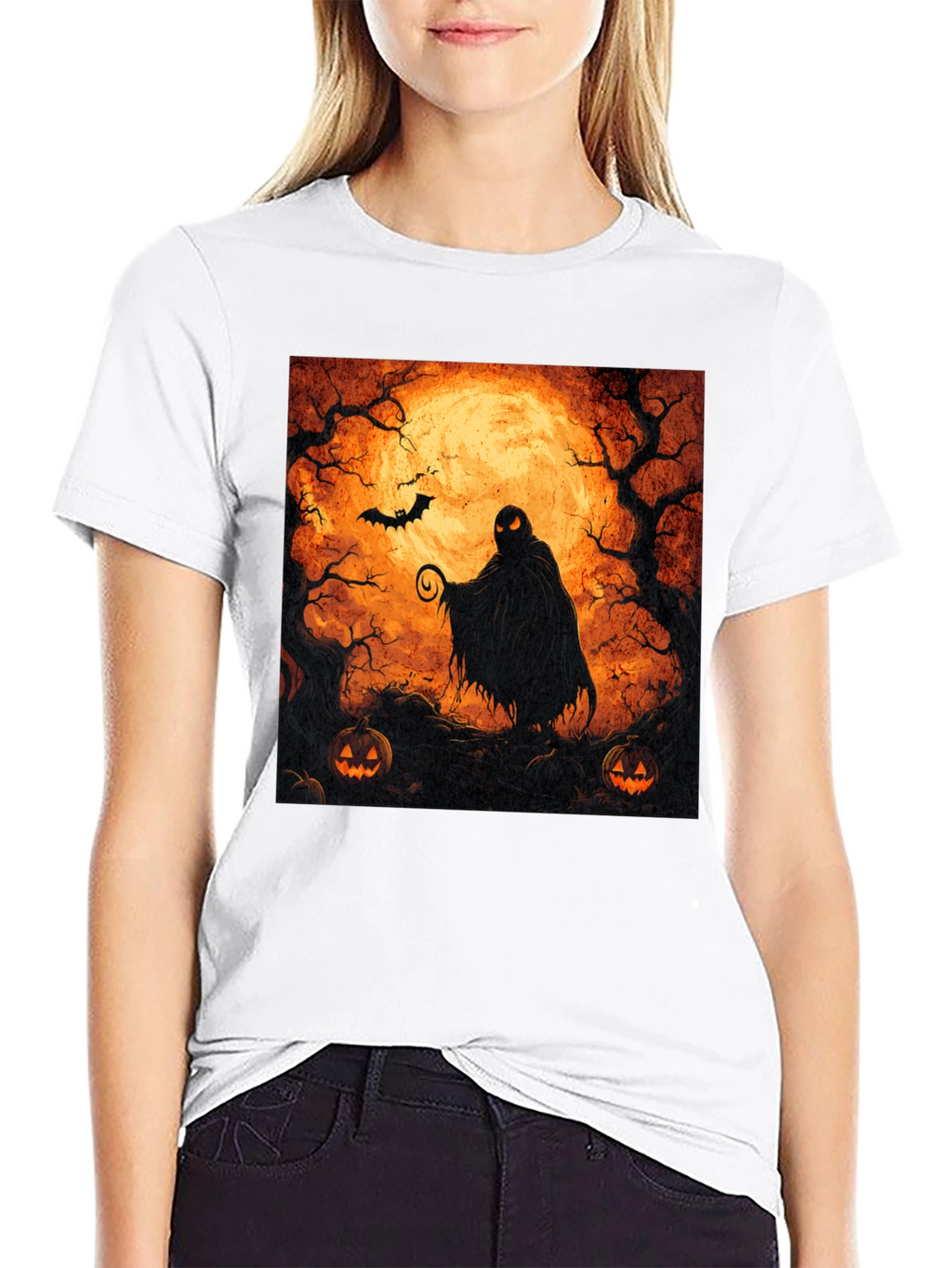 Camiseta Halloween Misterio Luna Llena
