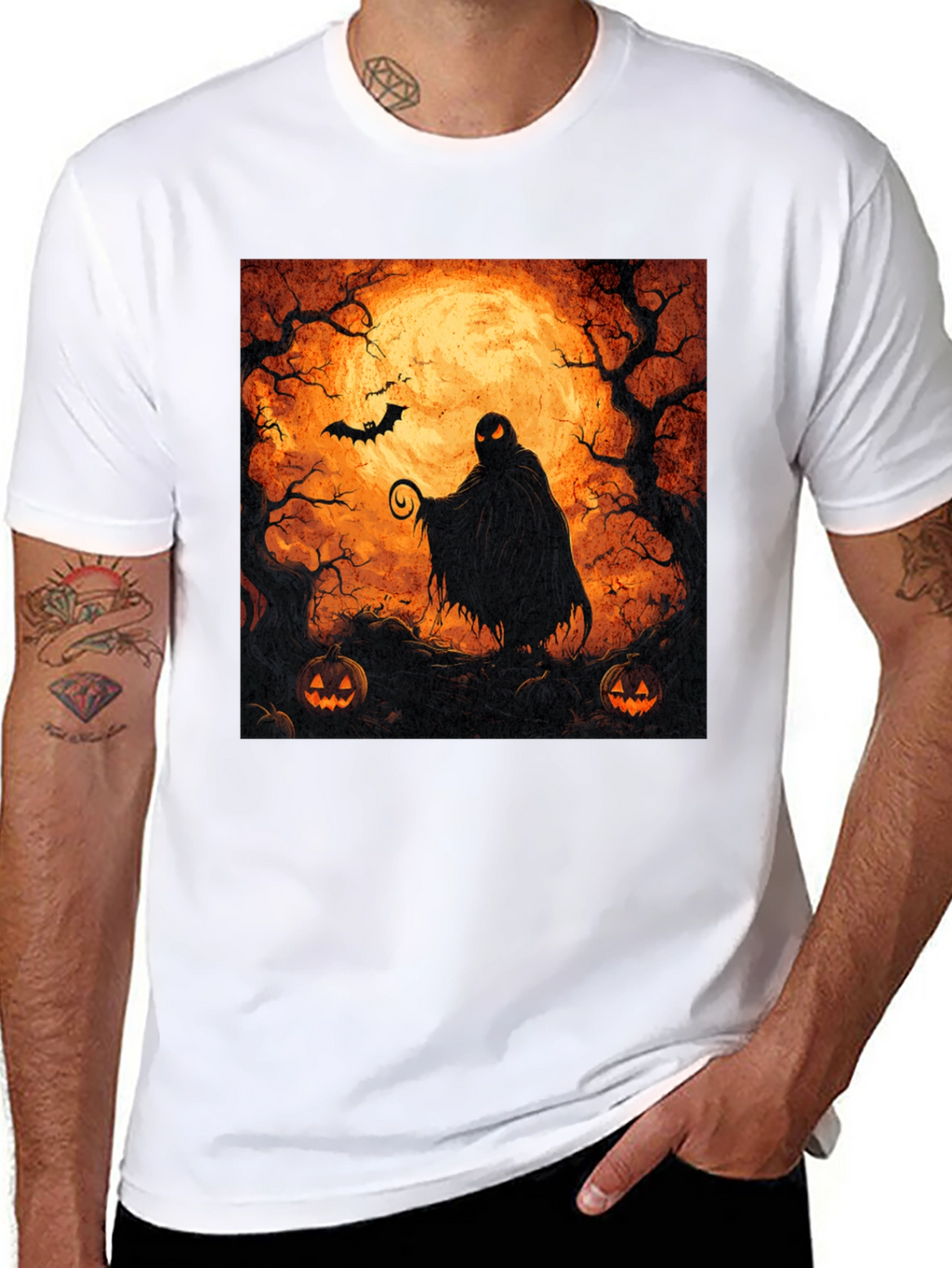 Camiseta Halloween Misterio Luna Llena