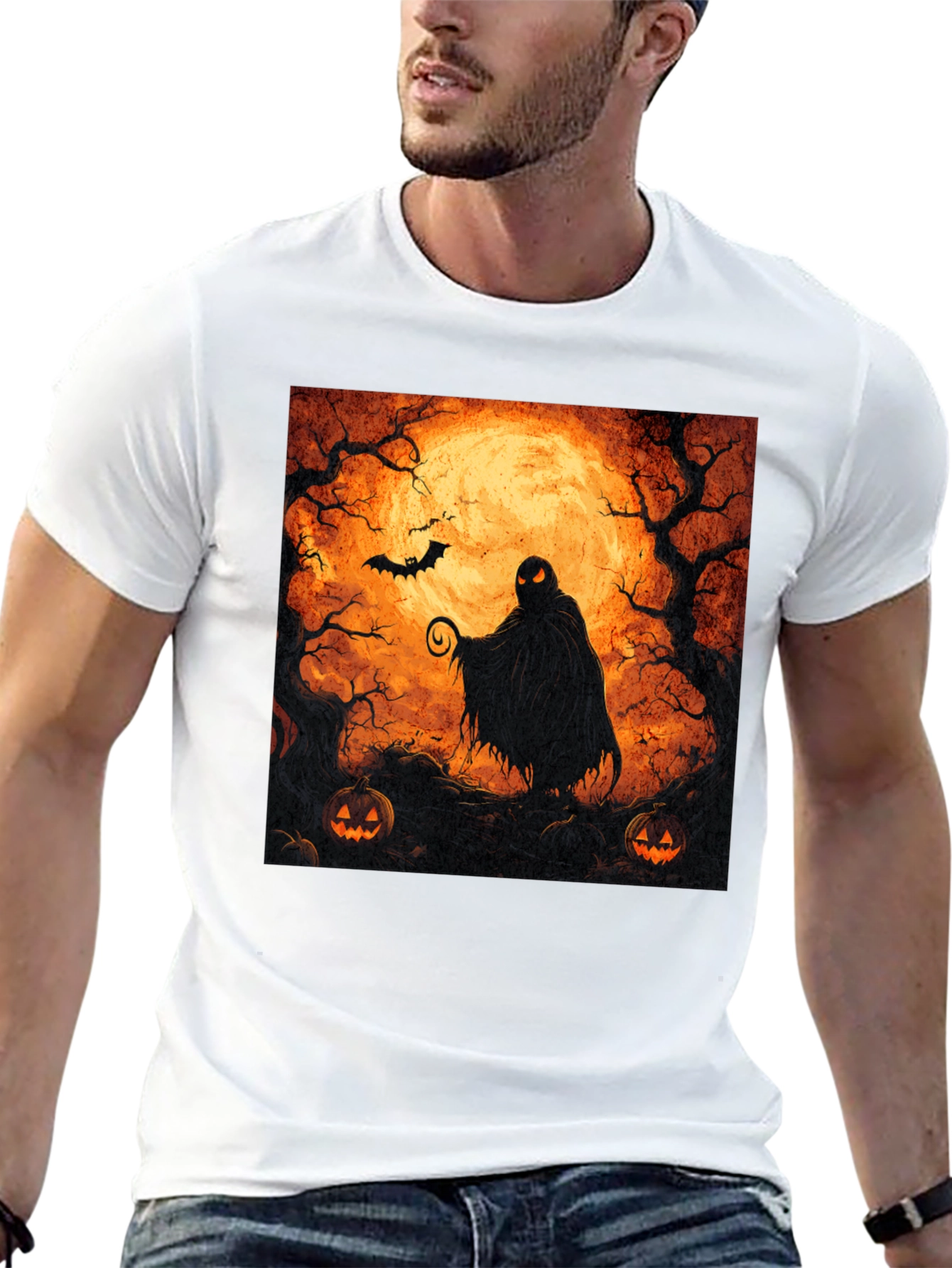Camiseta Halloween Misterio Luna Llena